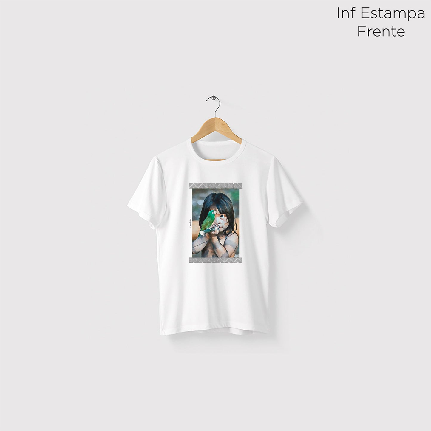 Camiseta Amazônia TUPINIQUINS - BRANCO - cód 0026