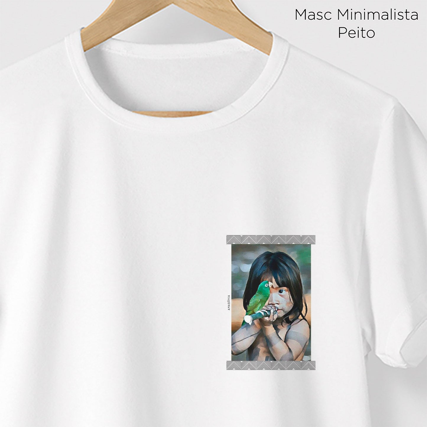 Camiseta Amazônia TUPINIQUINS - BRANCO - cód 0026