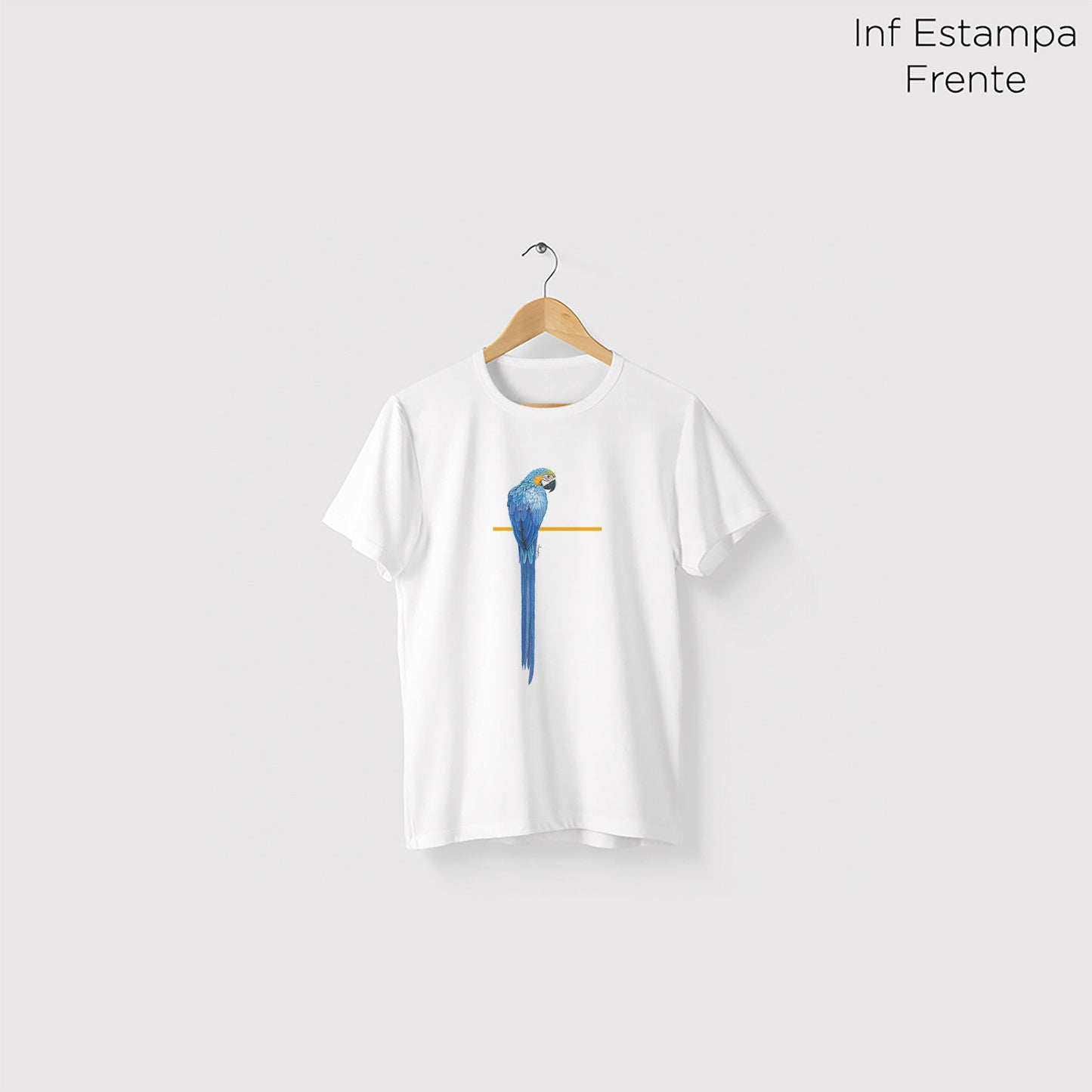 Camiseta Amazônia PERFEIÇÃO ARARA – BRANCO - cód 0070