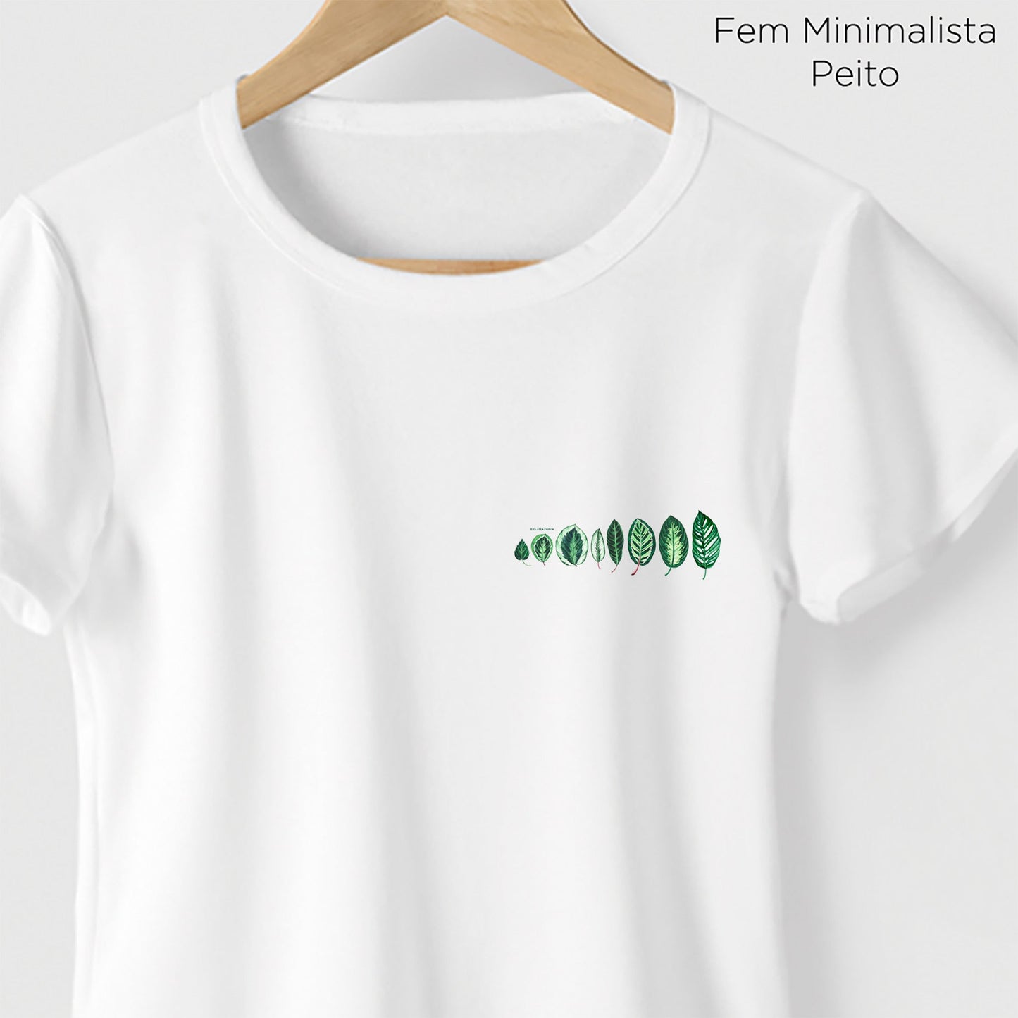 Camiseta Amazônia ECO AMAZÔNIA - BRANCO - cód 0161