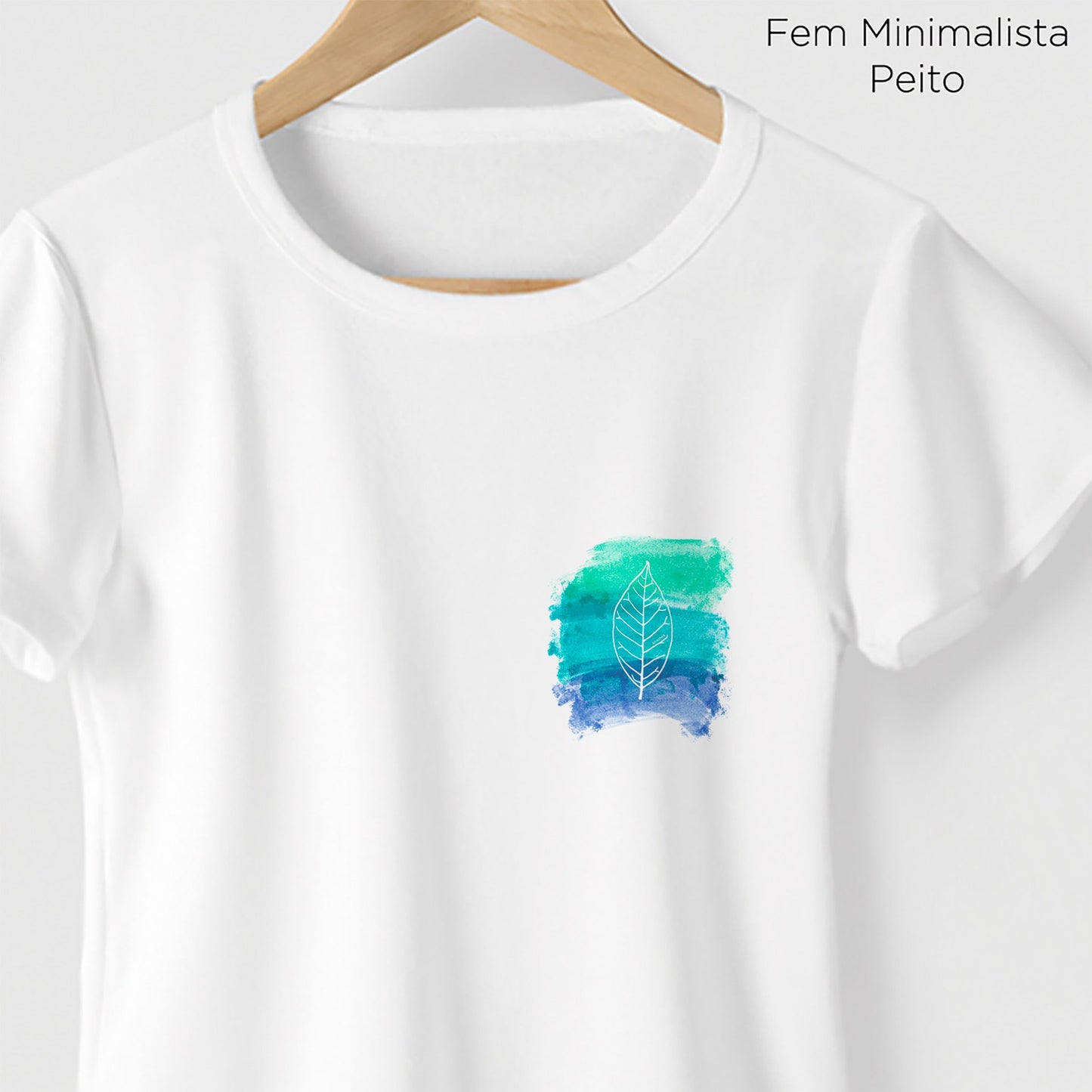 Camiseta Amazônia AQUARELA NATURAL - BRANCO - cód 0163