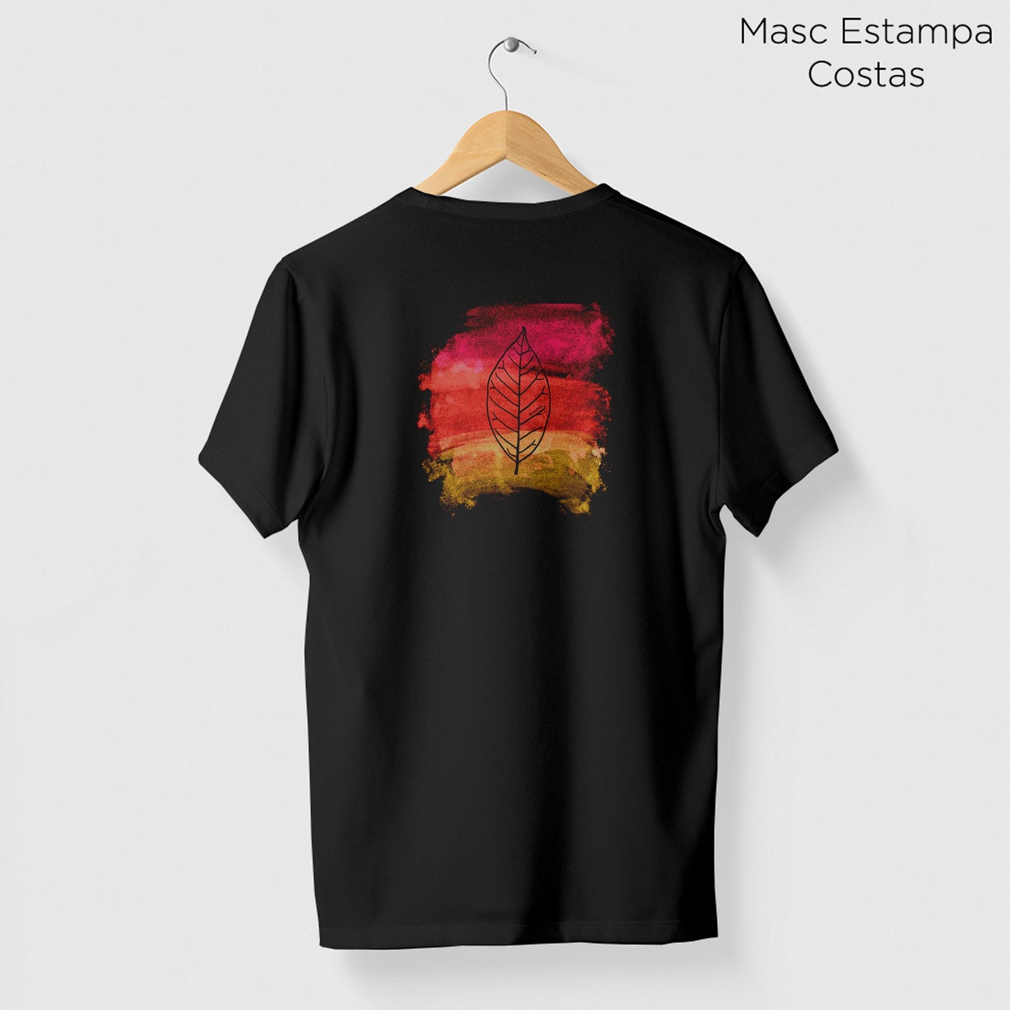 Camiseta Amazônia AQUARELA NATURAL - PRETO - cód 0163