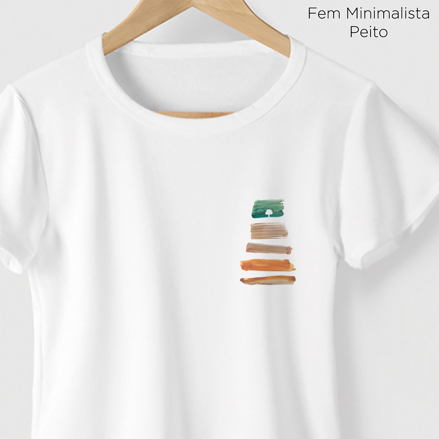 Camiseta Amazônia PACHA MAMA - BRANCO - cód 0170