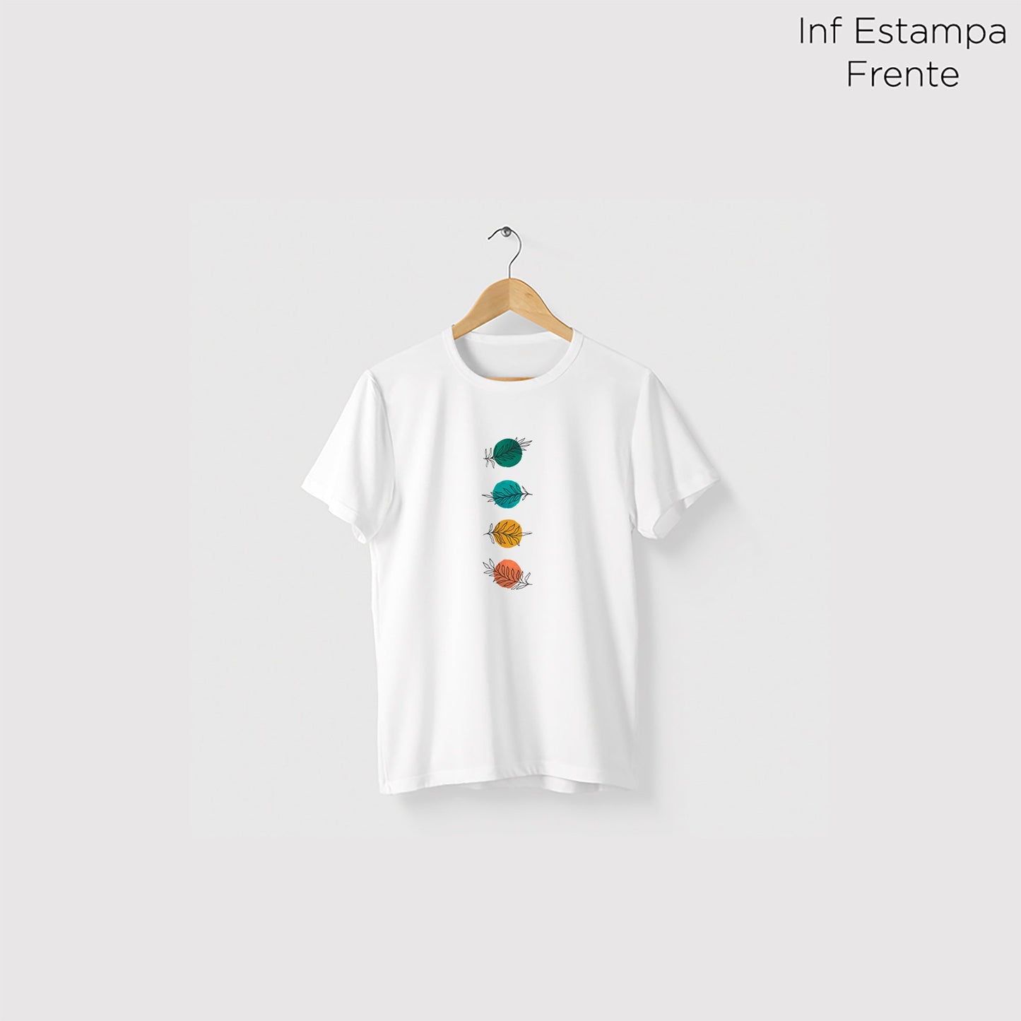 Camiseta Amazônia CHAKRAS - BRANCO - cód 0236