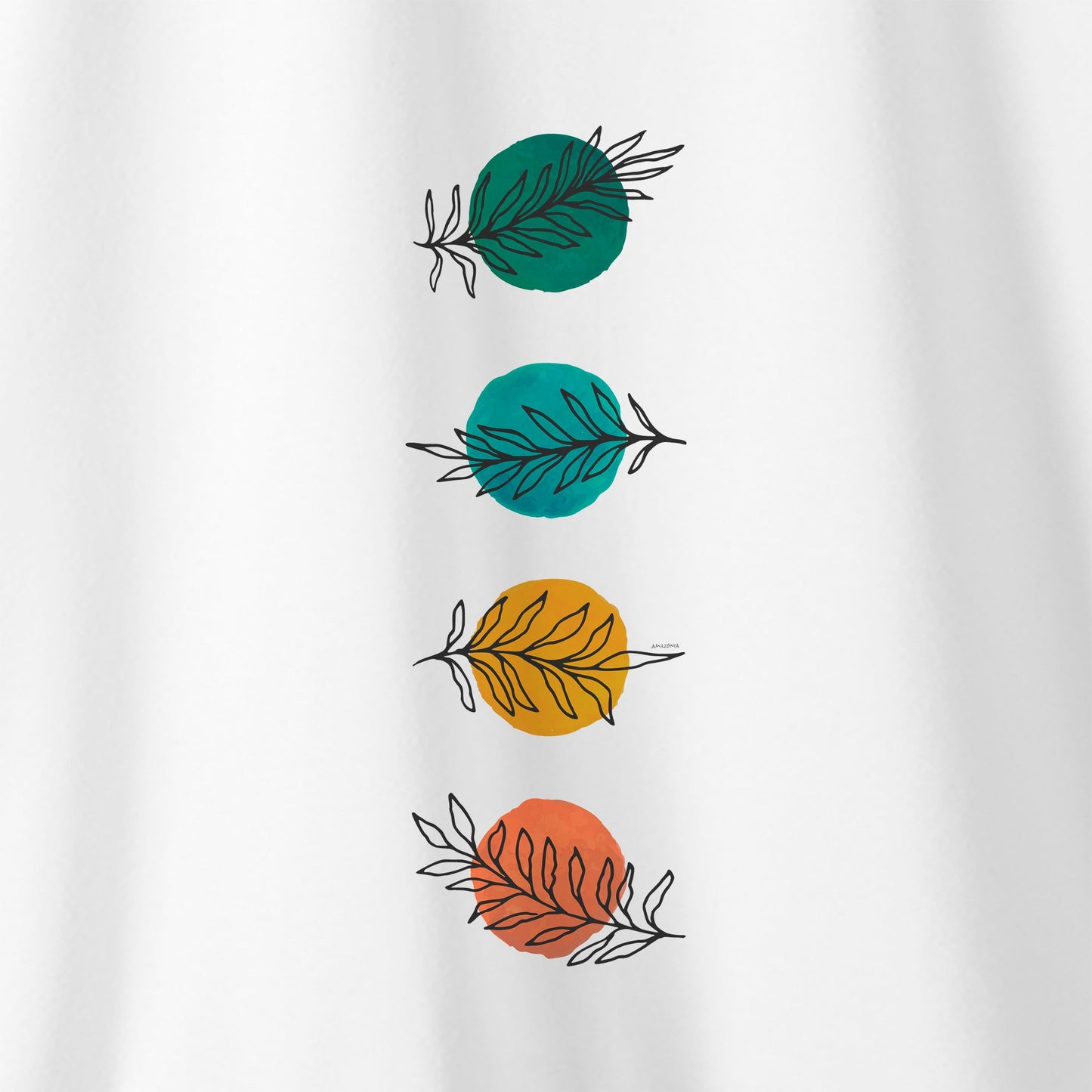 Camiseta Amazônia CHAKRAS - BRANCO - cód 0236