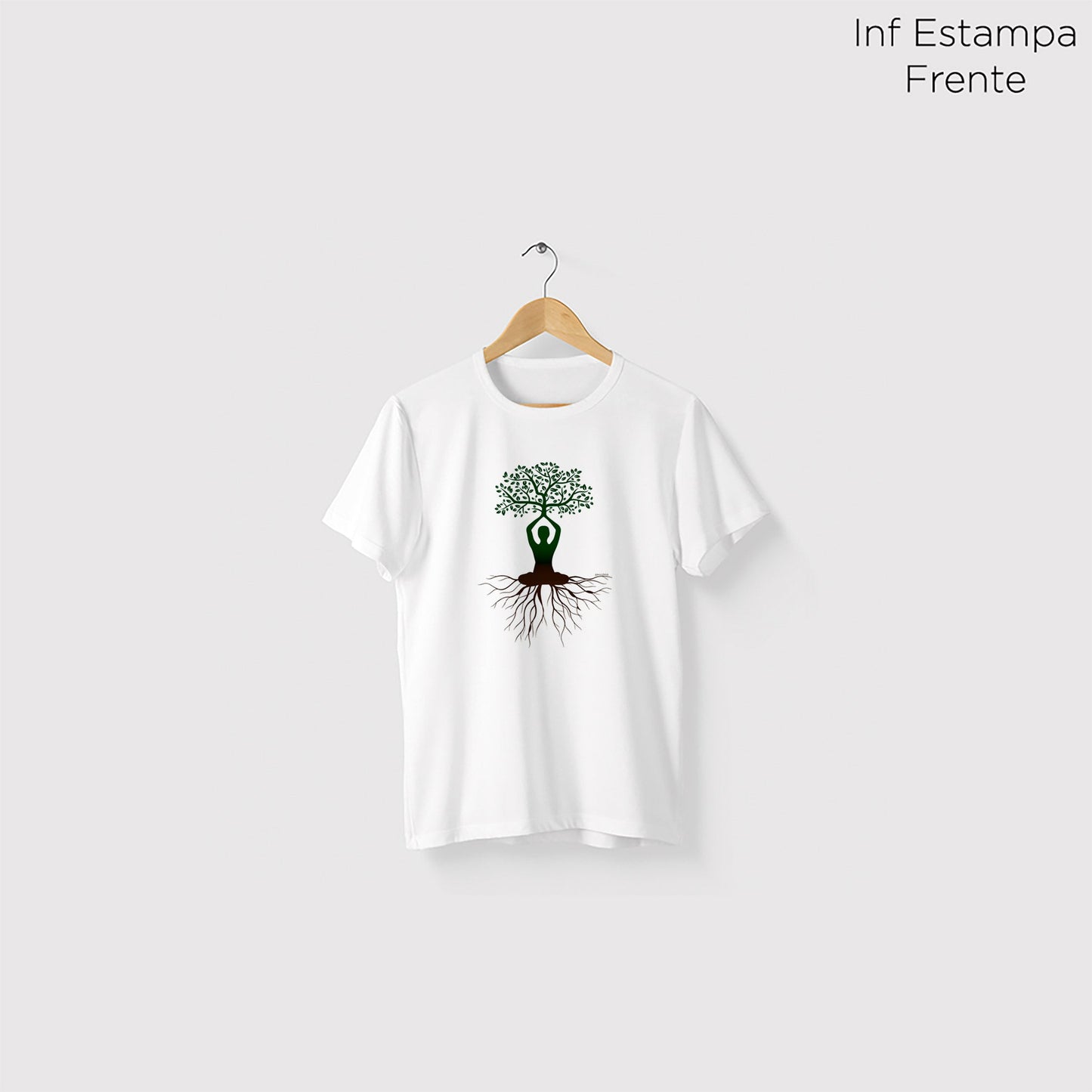 Camiseta Amazônia ÁRVORE HUMANA - BRANCO - cód 0326