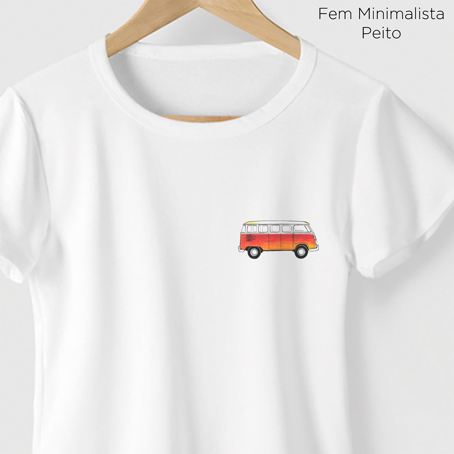 Camiseta Amazônia KOMBI - BRANCO - cód 0342