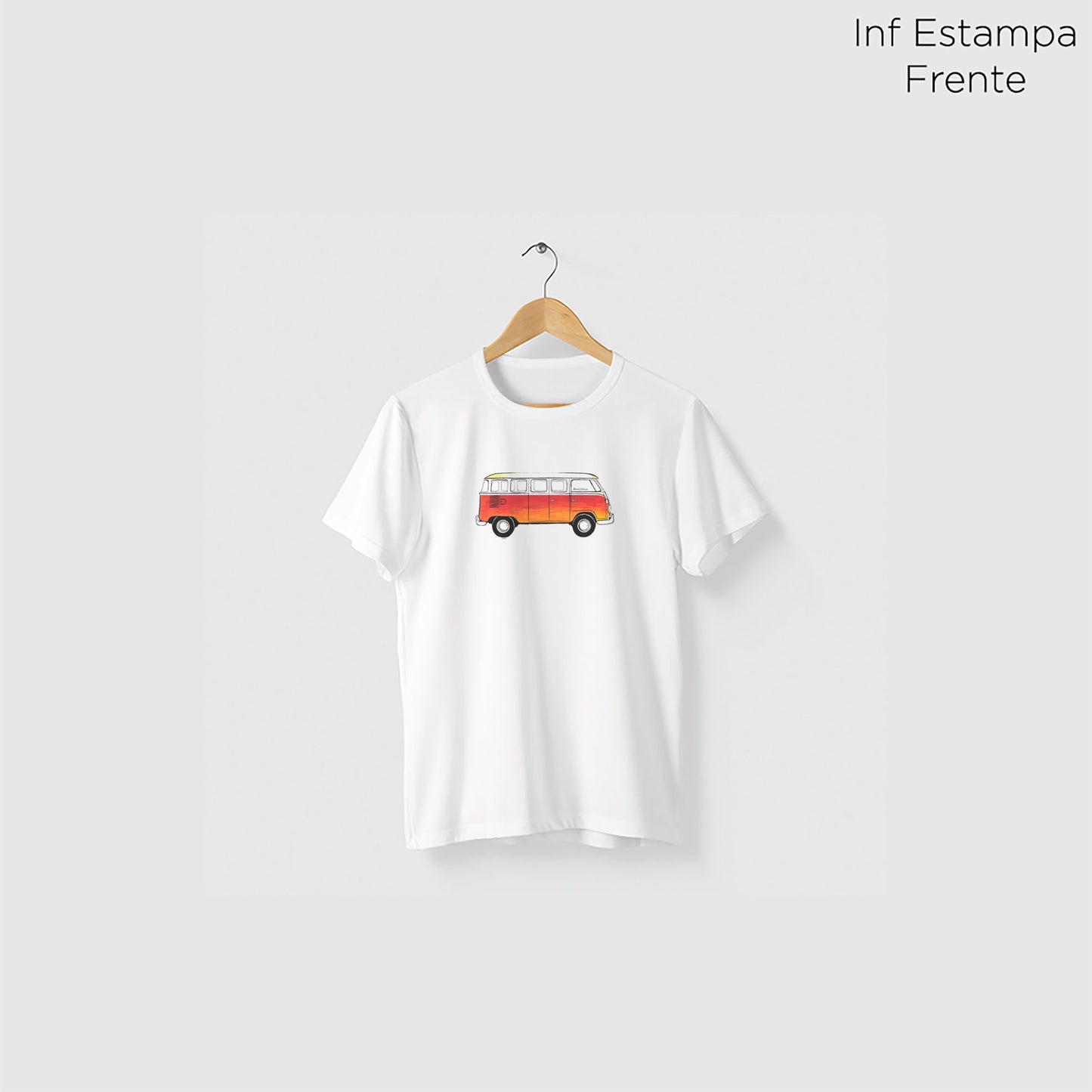 Camiseta Amazônia KOMBI - BRANCO - cód 0342