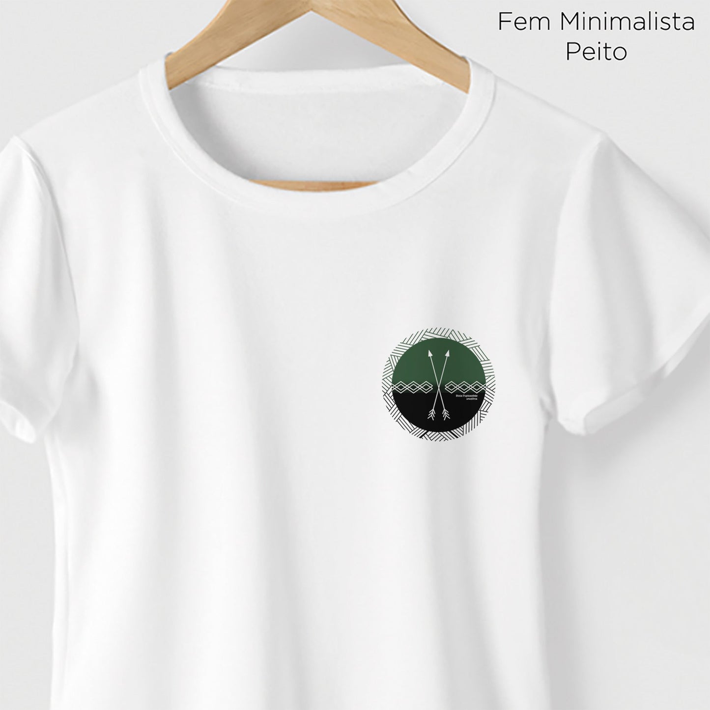Camiseta Amazônia ETNIA MANDALA - BRANCO - cód 0359