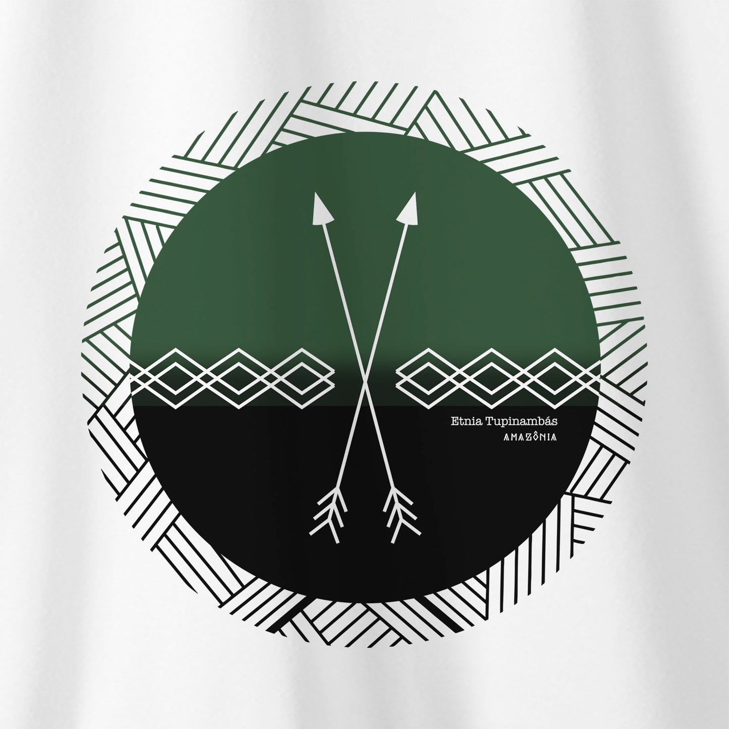 Camiseta Amazônia ETNIA MANDALA - BRANCO - cód 0359