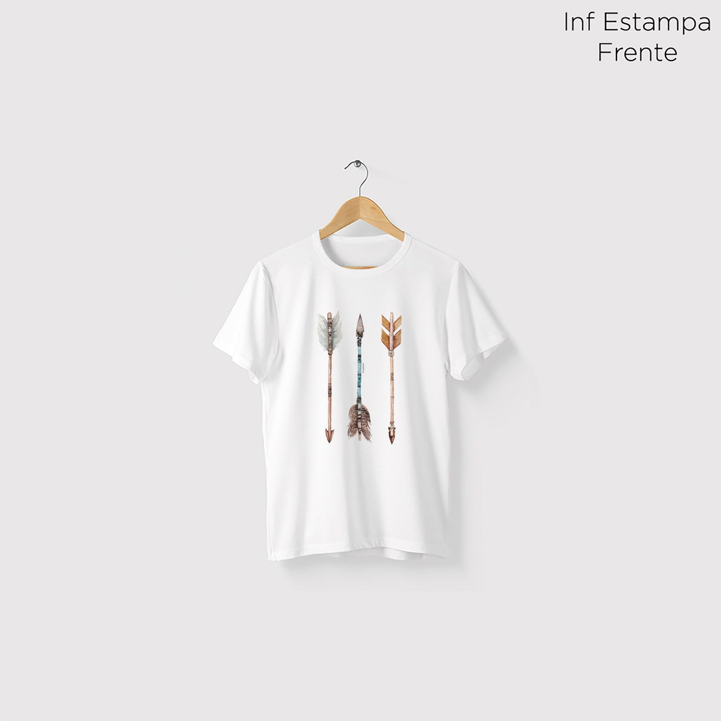 Camiseta Amazônia FLECHAS PARAKANÃ – BRANCO - cód 0375