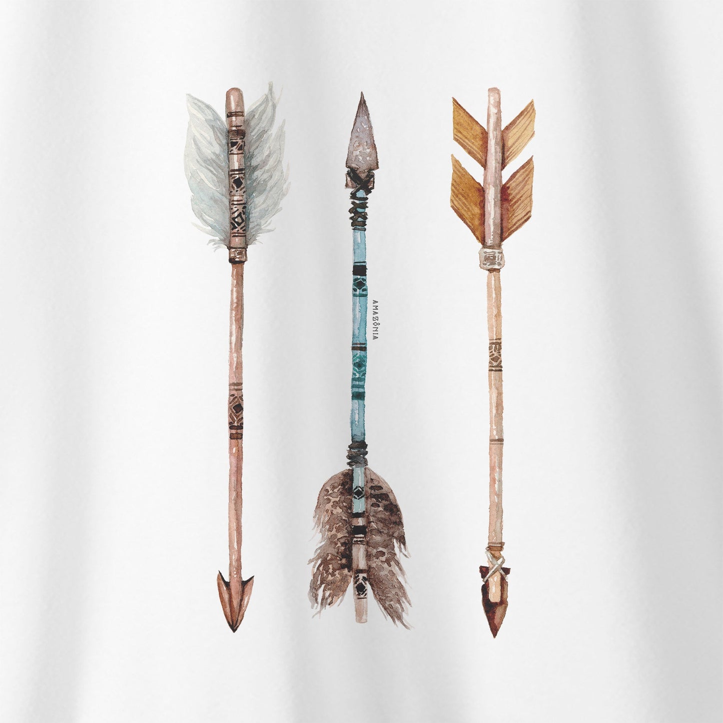 Camiseta Amazônia FLECHAS PARAKANÃ – BRANCO - cód 0375