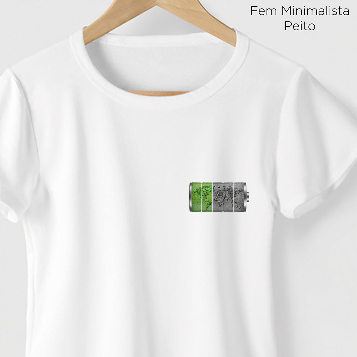 Camiseta Amazônia ENERGIA NATUREZA - BRANCO - cód 0416
