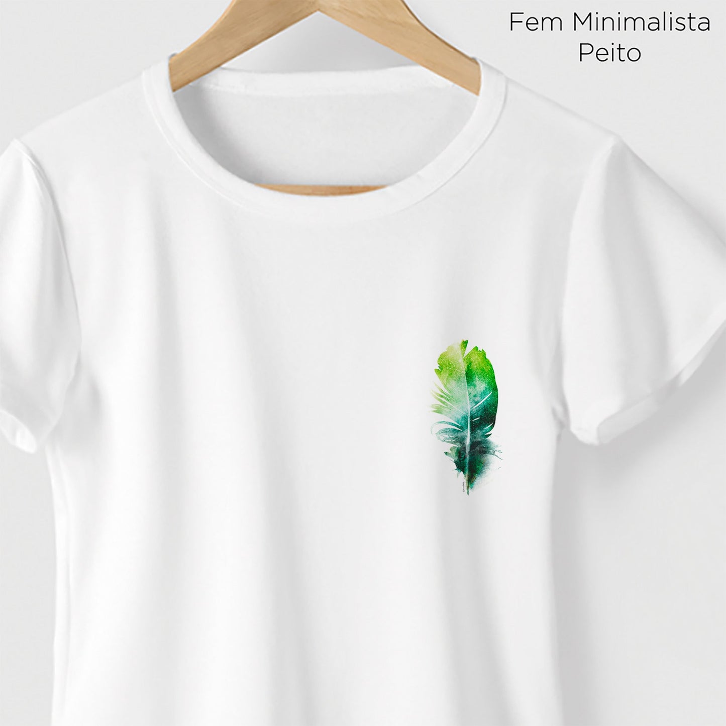 Camiseta Amazônia PENA PERFEITA - BRANCO - cód 0440