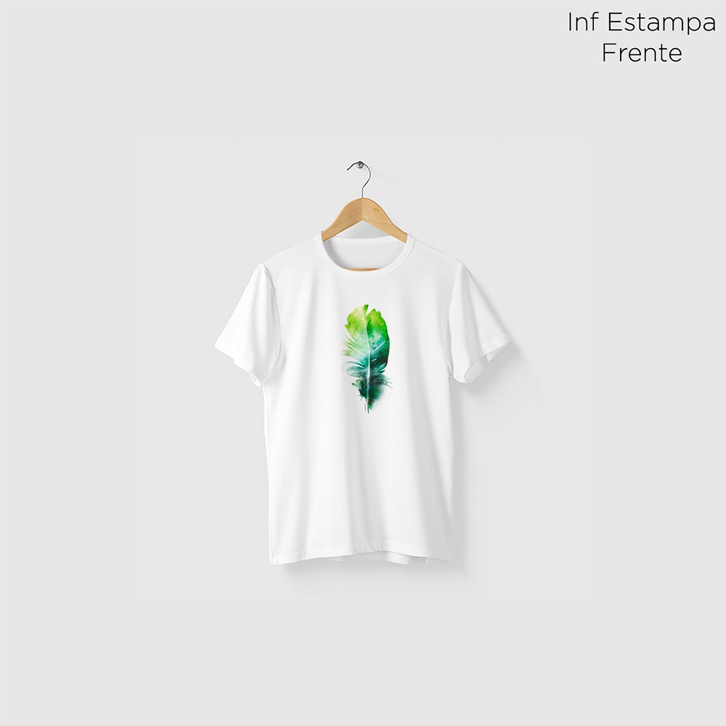 Camiseta Amazônia PENA PERFEITA - BRANCO - cód 0440