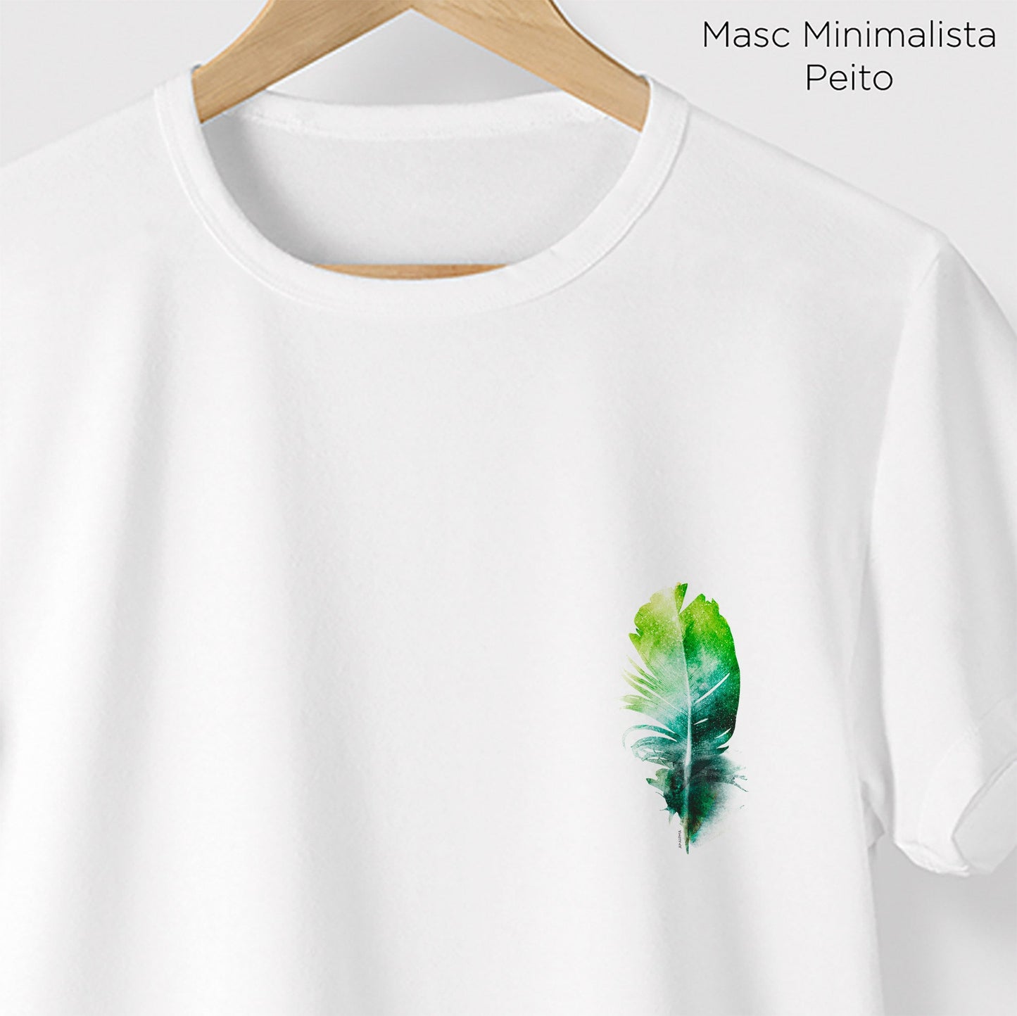 Camiseta Amazônia PENA PERFEITA - BRANCO - cód 0440