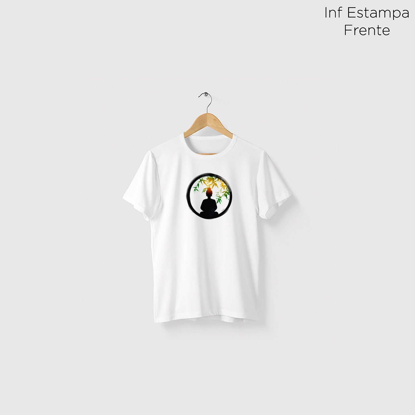 Camiseta Amazônia BUDA LUZ - BRANCO - cód 0453
