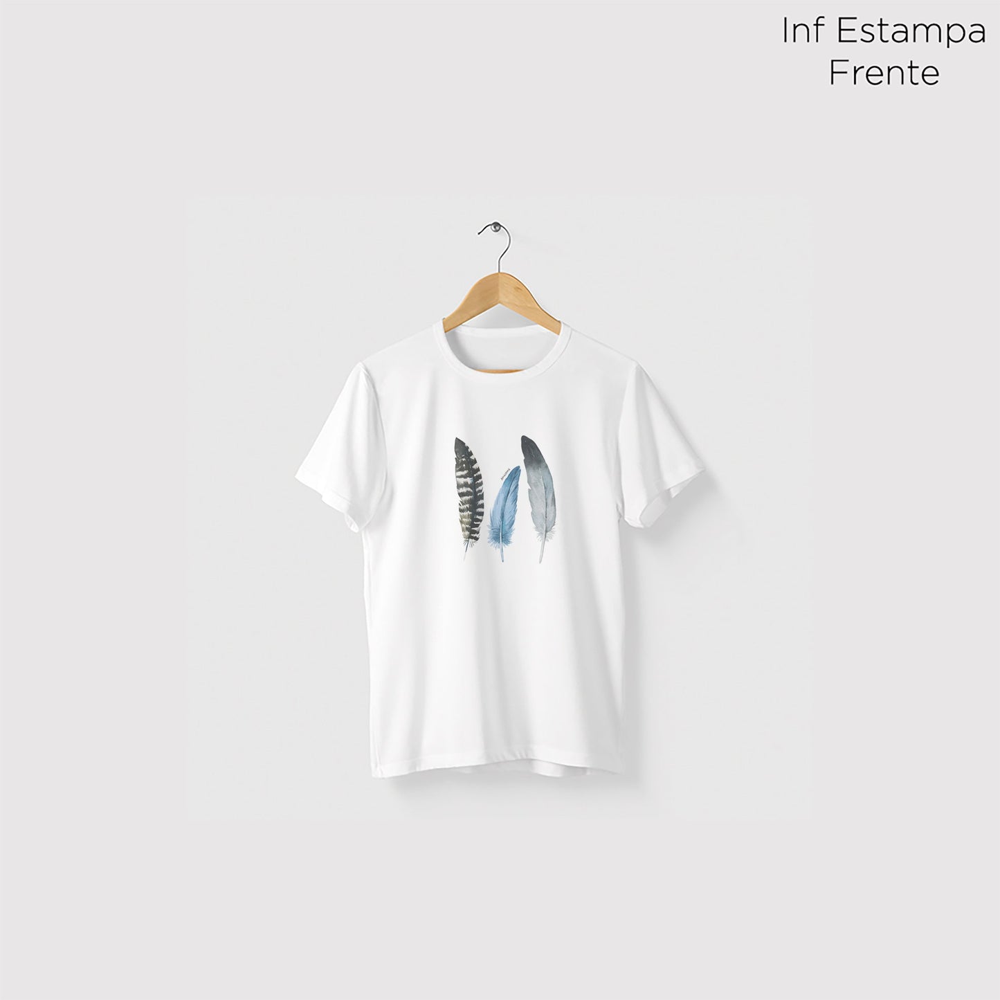 Camiseta Amazônia TRÊS PENAS - BRANCO - cód 0490