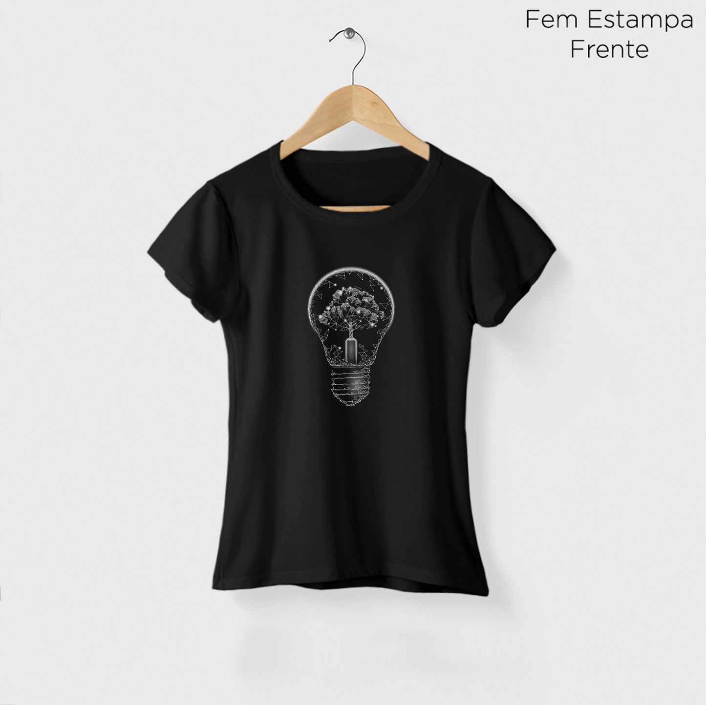 Camiseta Amazônia ÁRVORE LUZ - PRETO - cód 0496