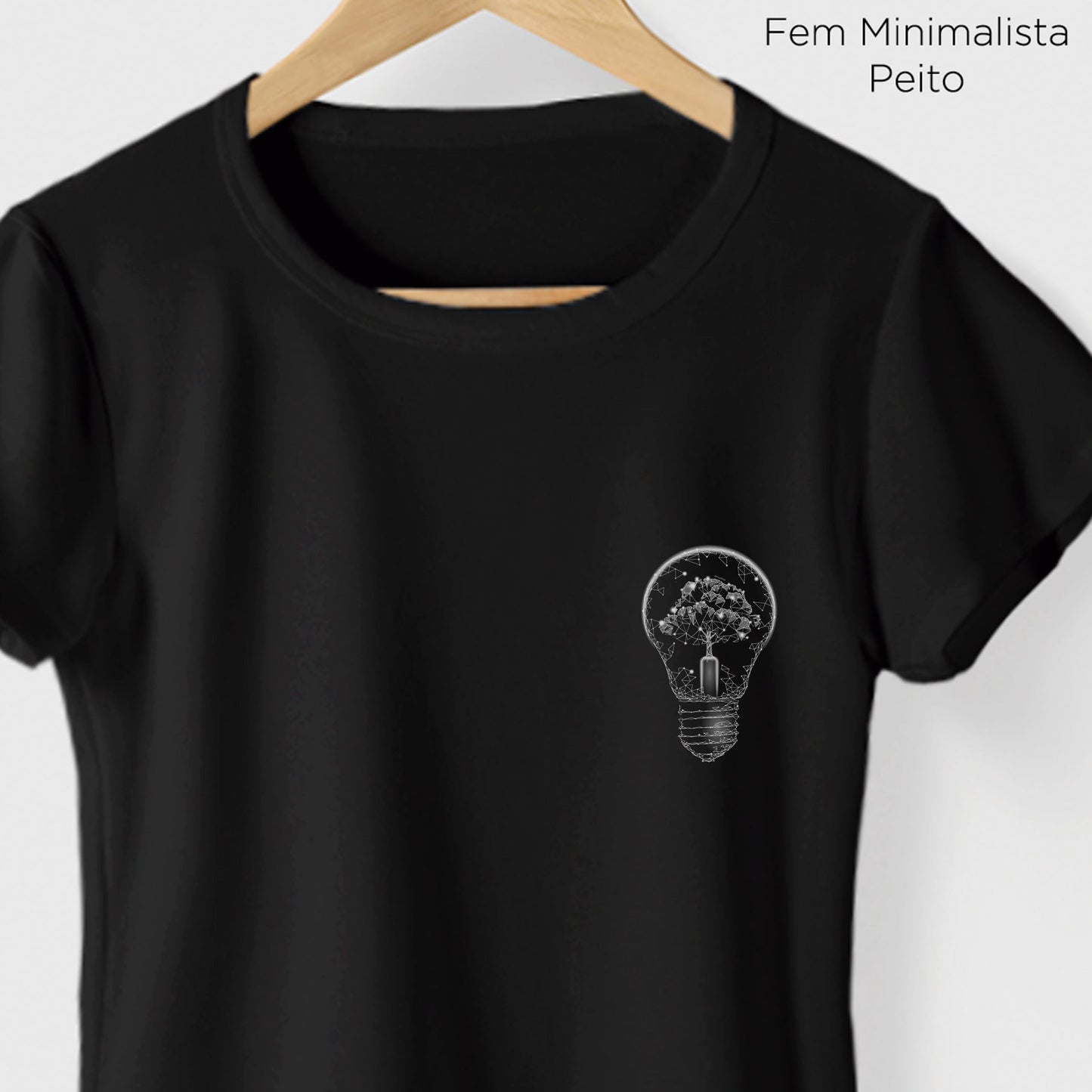 Camiseta Amazônia ÁRVORE LUZ - PRETO - cód 0496
