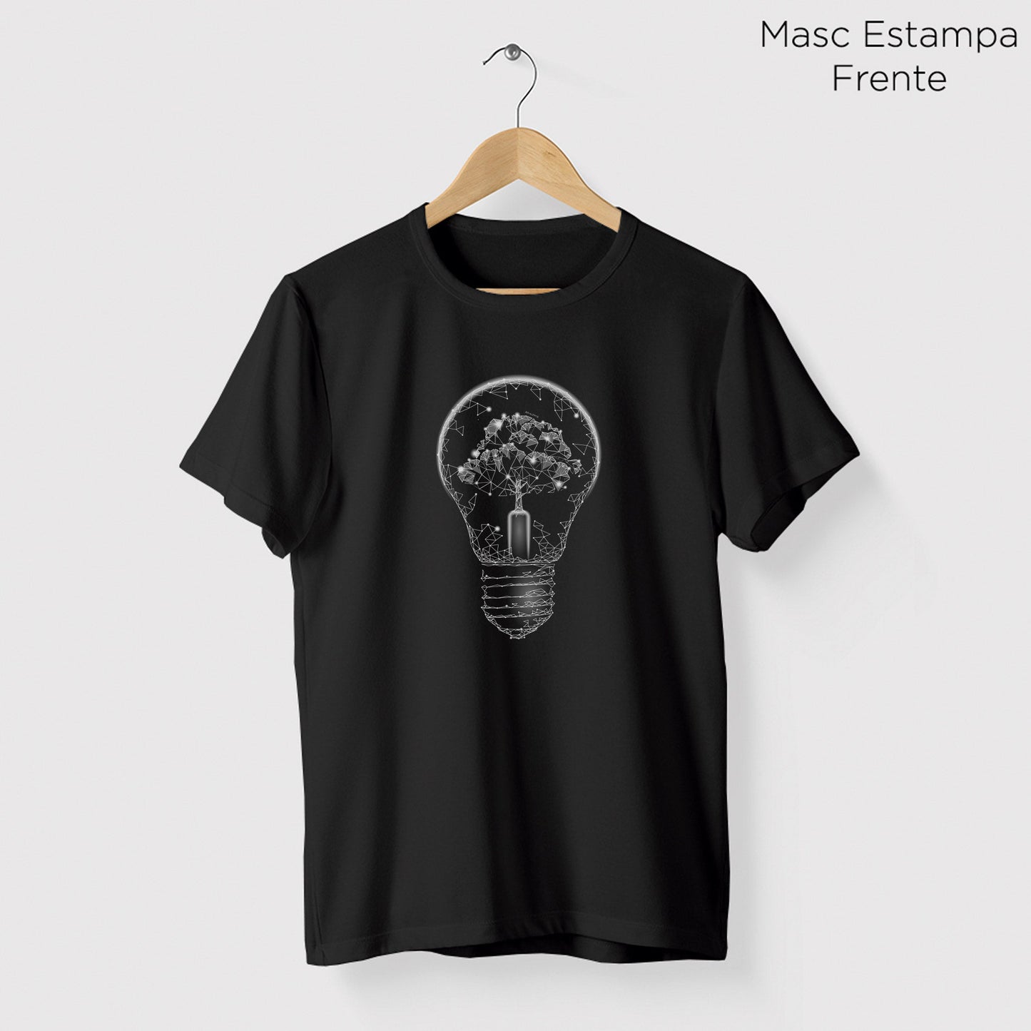 Camiseta Amazônia ÁRVORE LUZ - PRETO - cód 0496