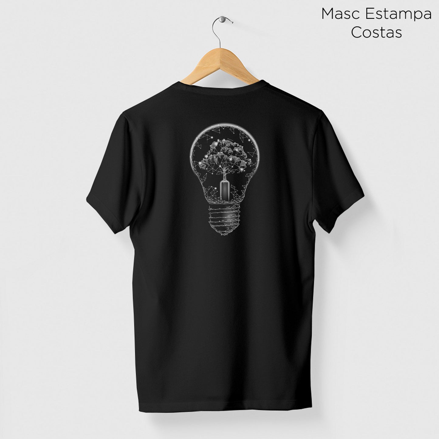 Camiseta Amazônia ÁRVORE LUZ - PRETO - cód 0496