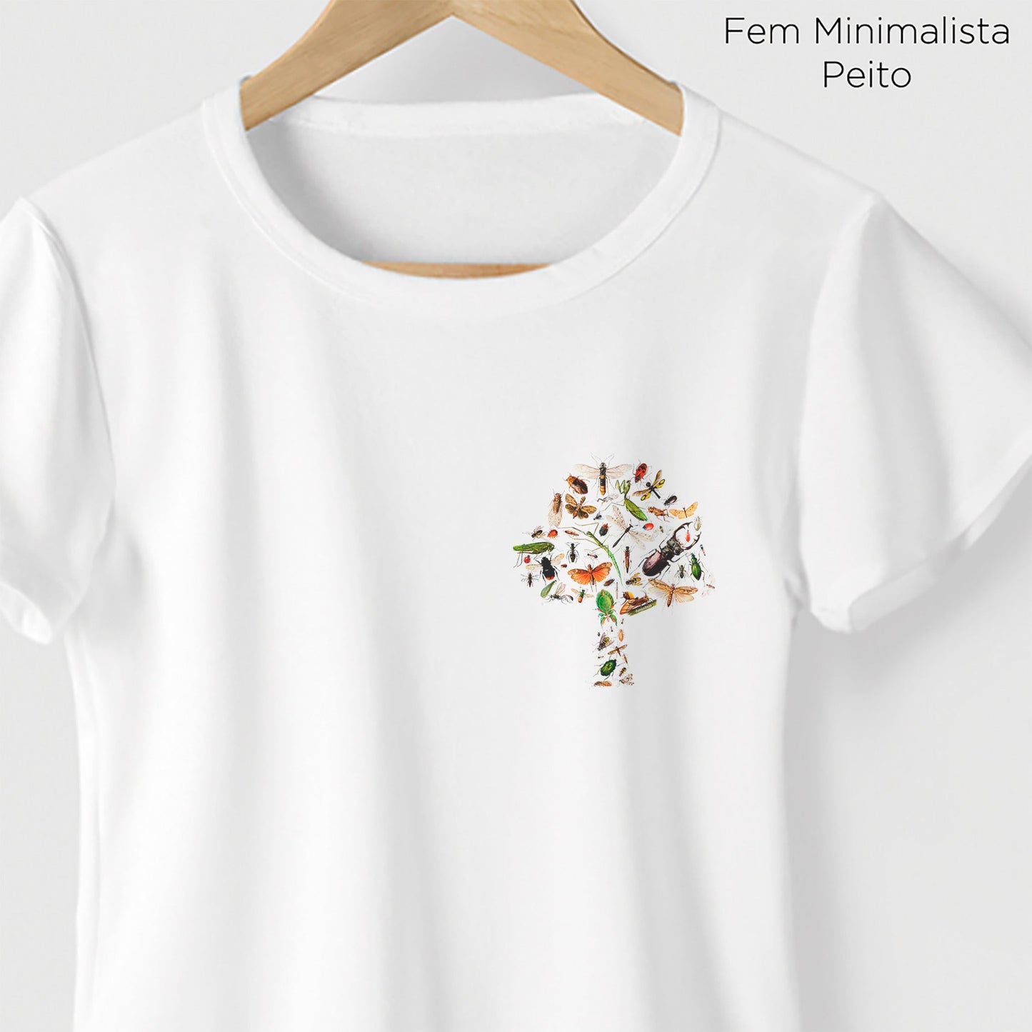 Camiseta Amazônia ENTOMOLOGIA - BRANCO - cód 0538