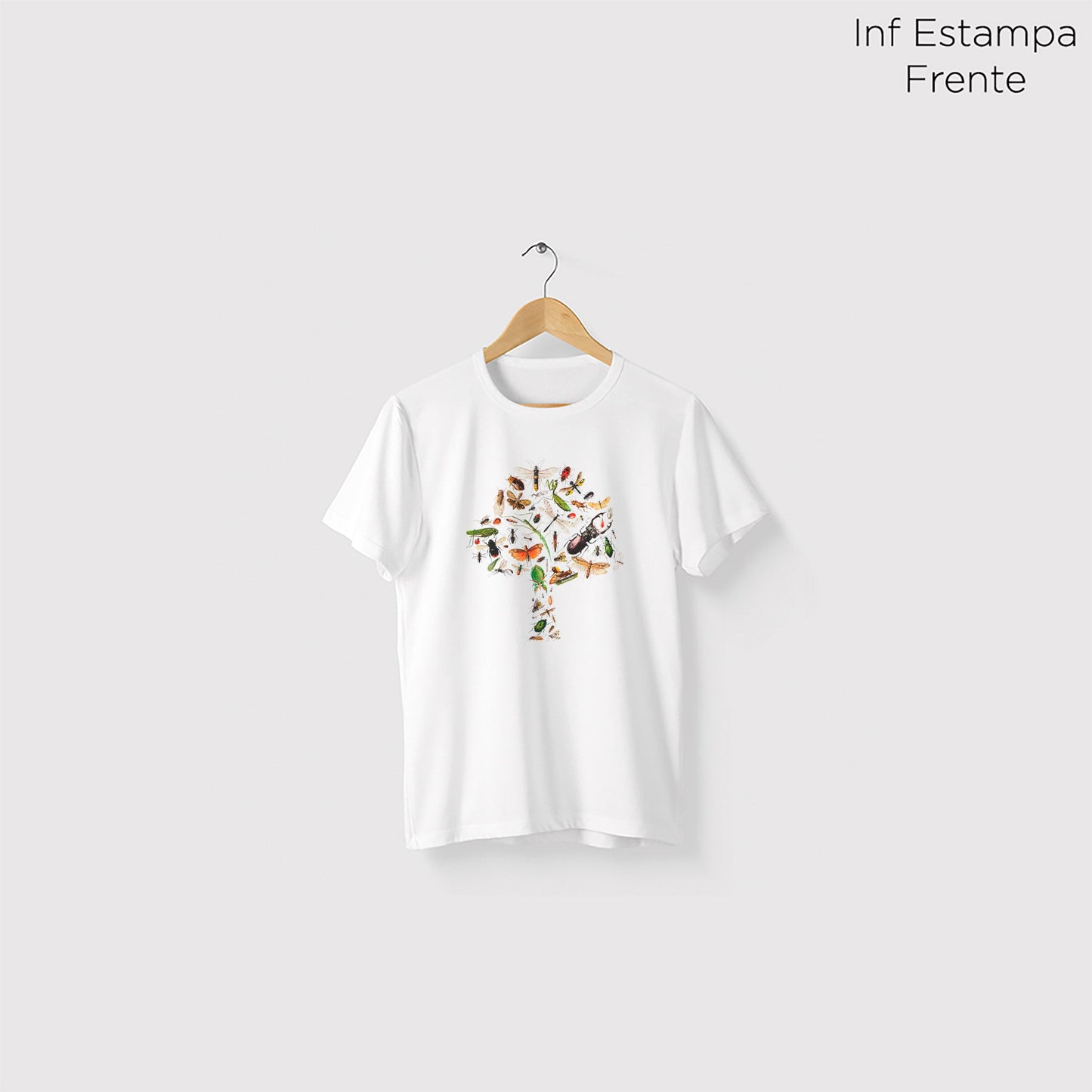 Camiseta Amazônia ENTOMOLOGIA - BRANCO - cód 0538