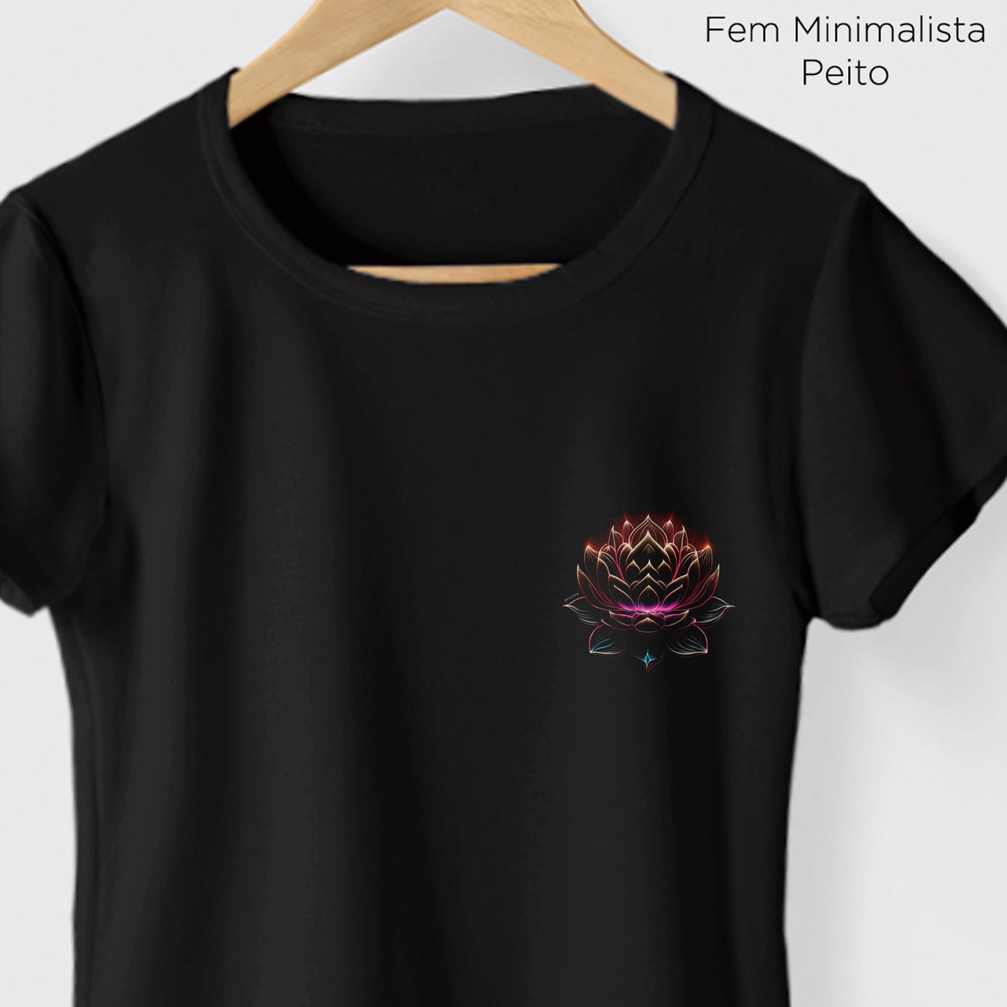 Camiseta Amazônia LÓTUS COR - PRETO - cód 0570