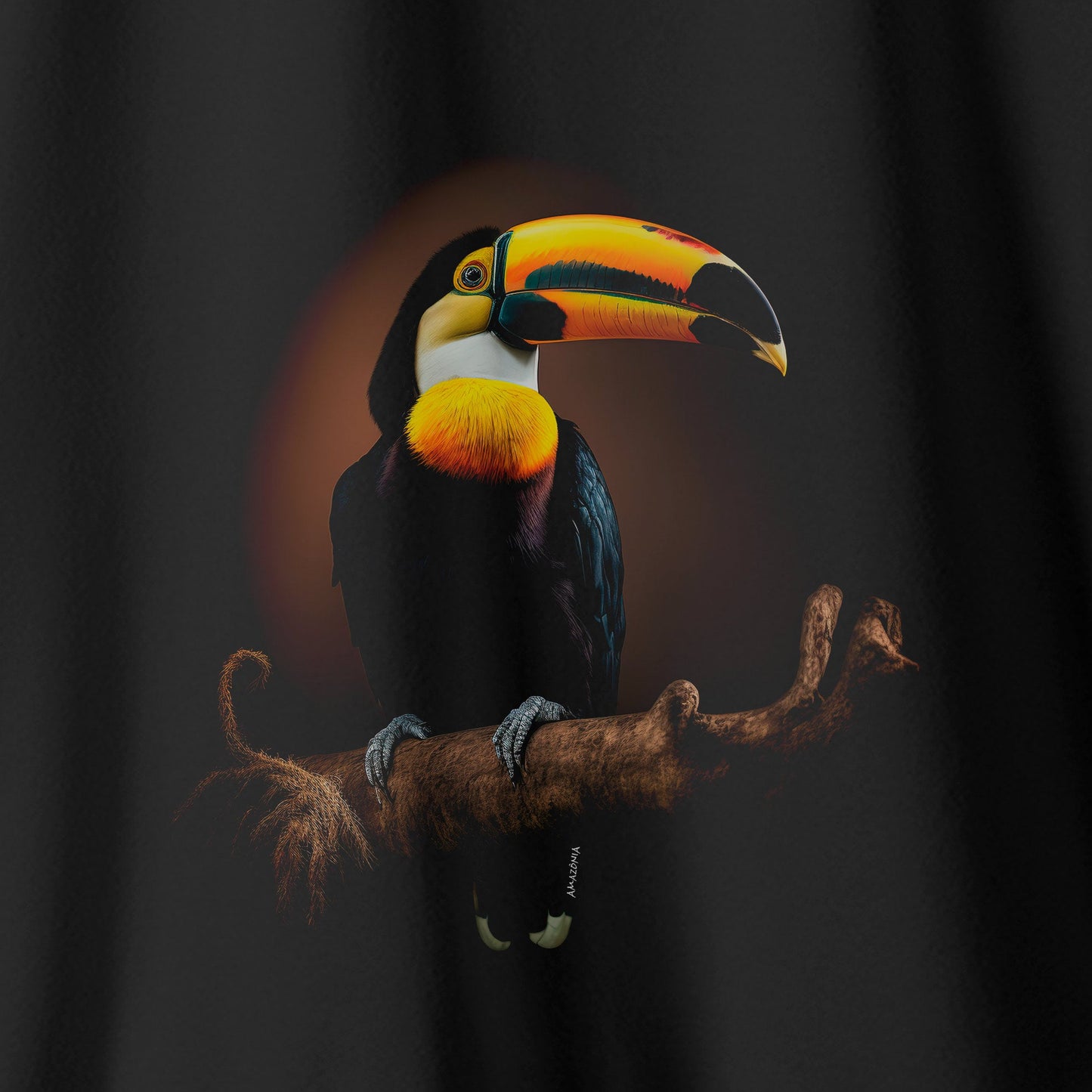Camiseta Amazônia TUCANO LUAR - PRETO - cód 0575