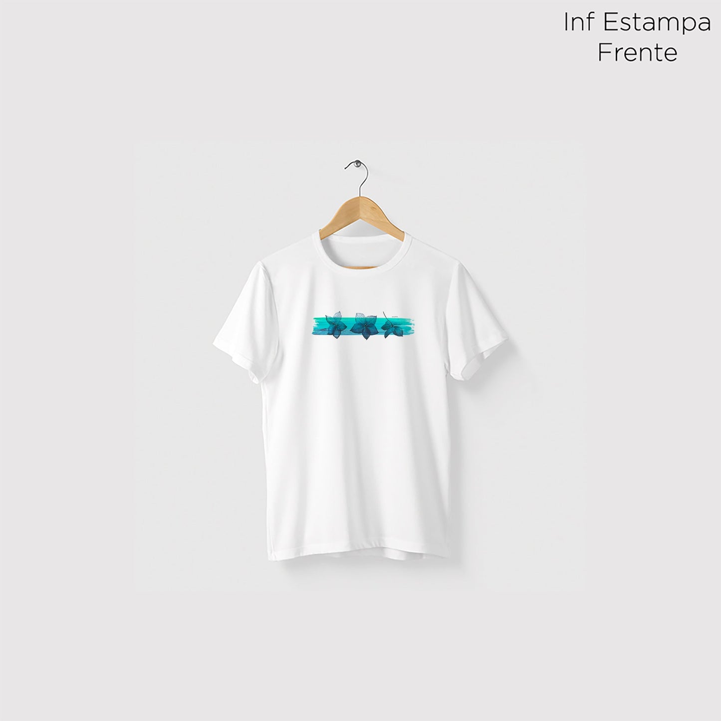 Camiseta Amazônia TINTA FLORES - BRANCO - cód 0578