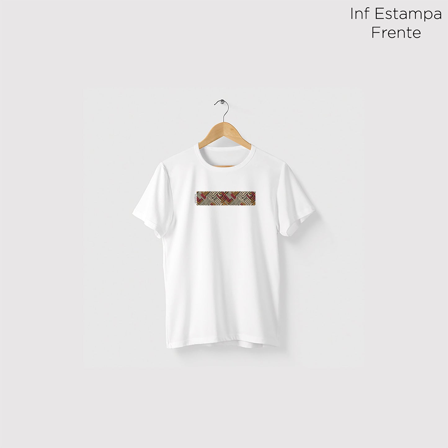 Camiseta Amazônia GRAFISMO INDÍGENA - BRANCO - cód 0580