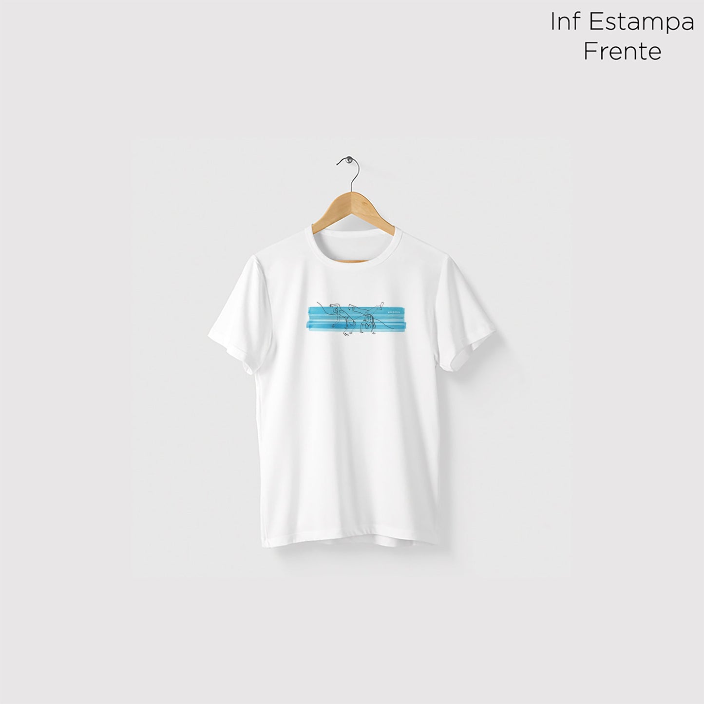 Camiseta Amazônia CAPOEIRA AQUARELA - BRANCO - cód 0663