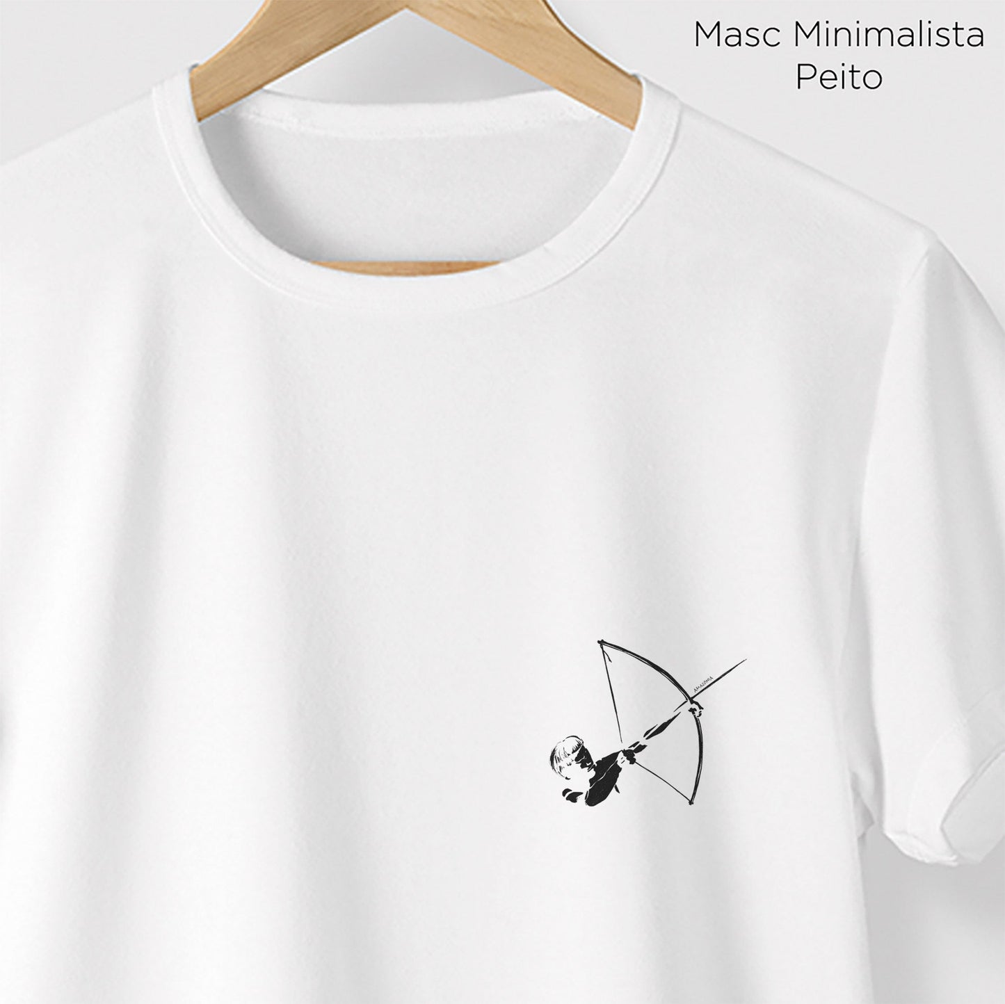 Camiseta Amazônia ARCO E FLECHA - BRANCO - cód 0673