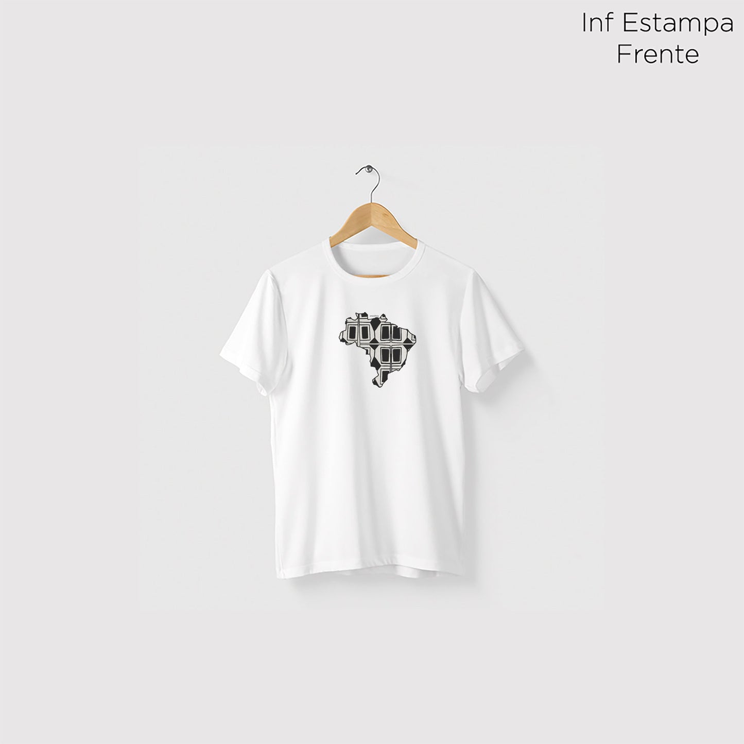 Camiseta Amazônia BRASIL INDÍGENA - BRANCO - cód 0674