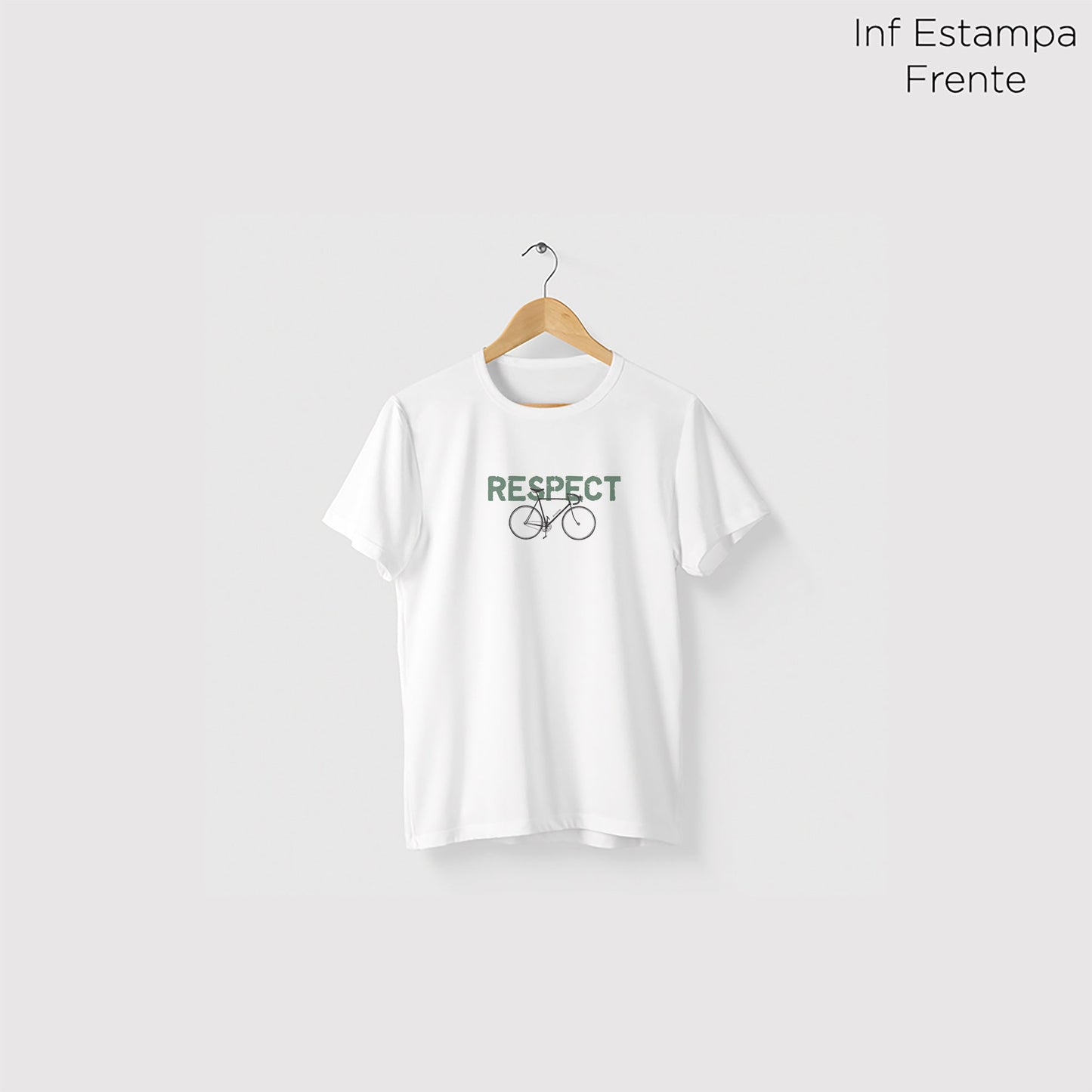Camiseta Amazônia RESPECT BIKE - BRANCO - cód 0675