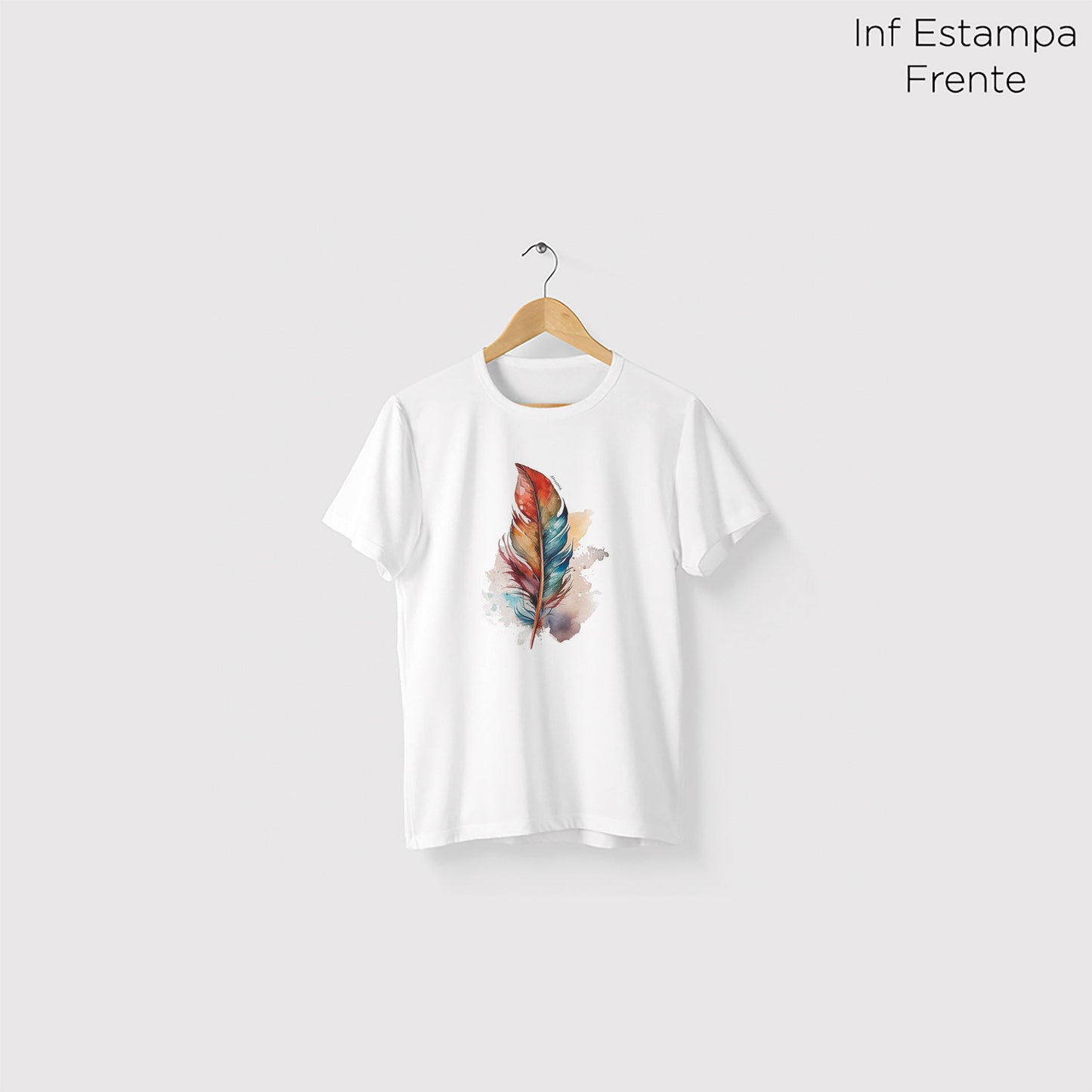 Camiseta Amazônia FEATHER – BRANCO - cód 0695