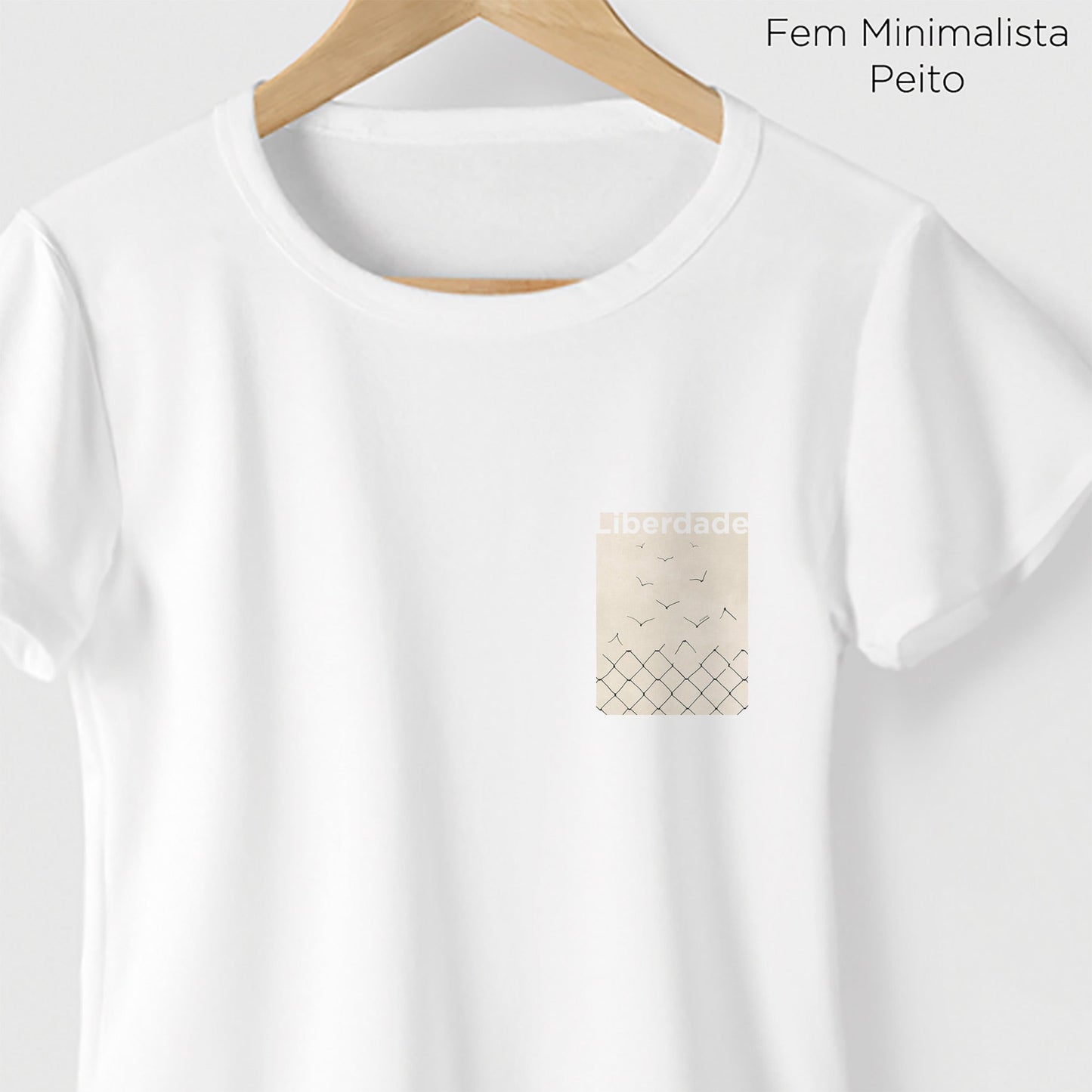 Camiseta Amazônia LIBERDADE - BRANCO - cód 0699