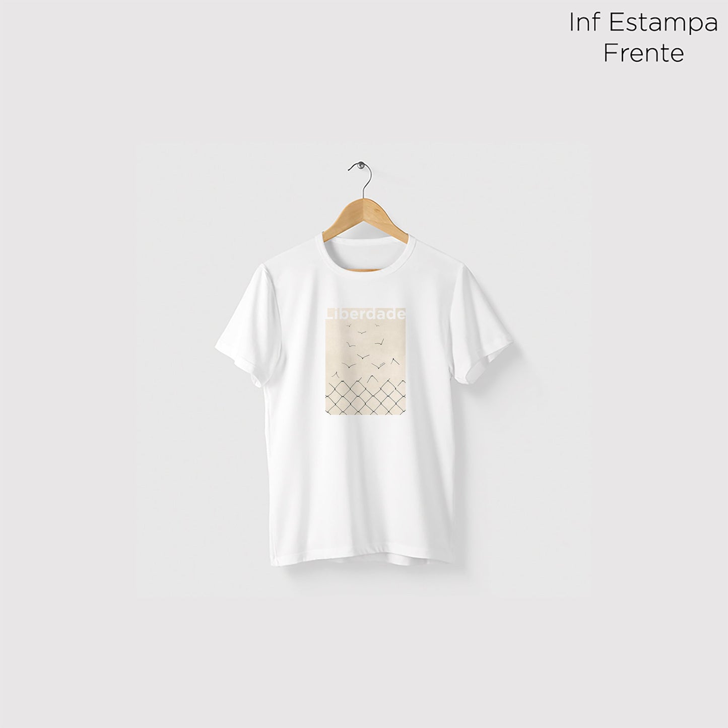 Camiseta Amazônia LIBERDADE - BRANCO - cód 0699