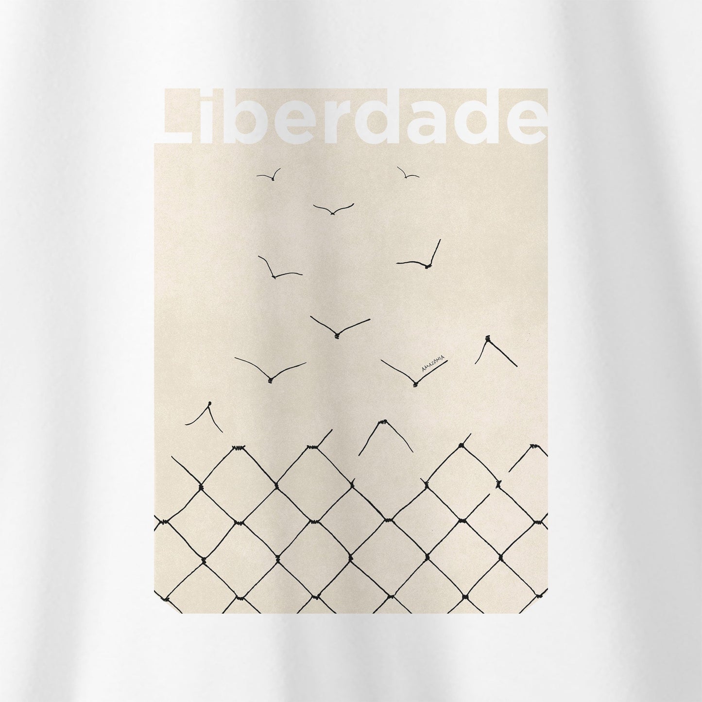 Camiseta Amazônia LIBERDADE - BRANCO - cód 0699