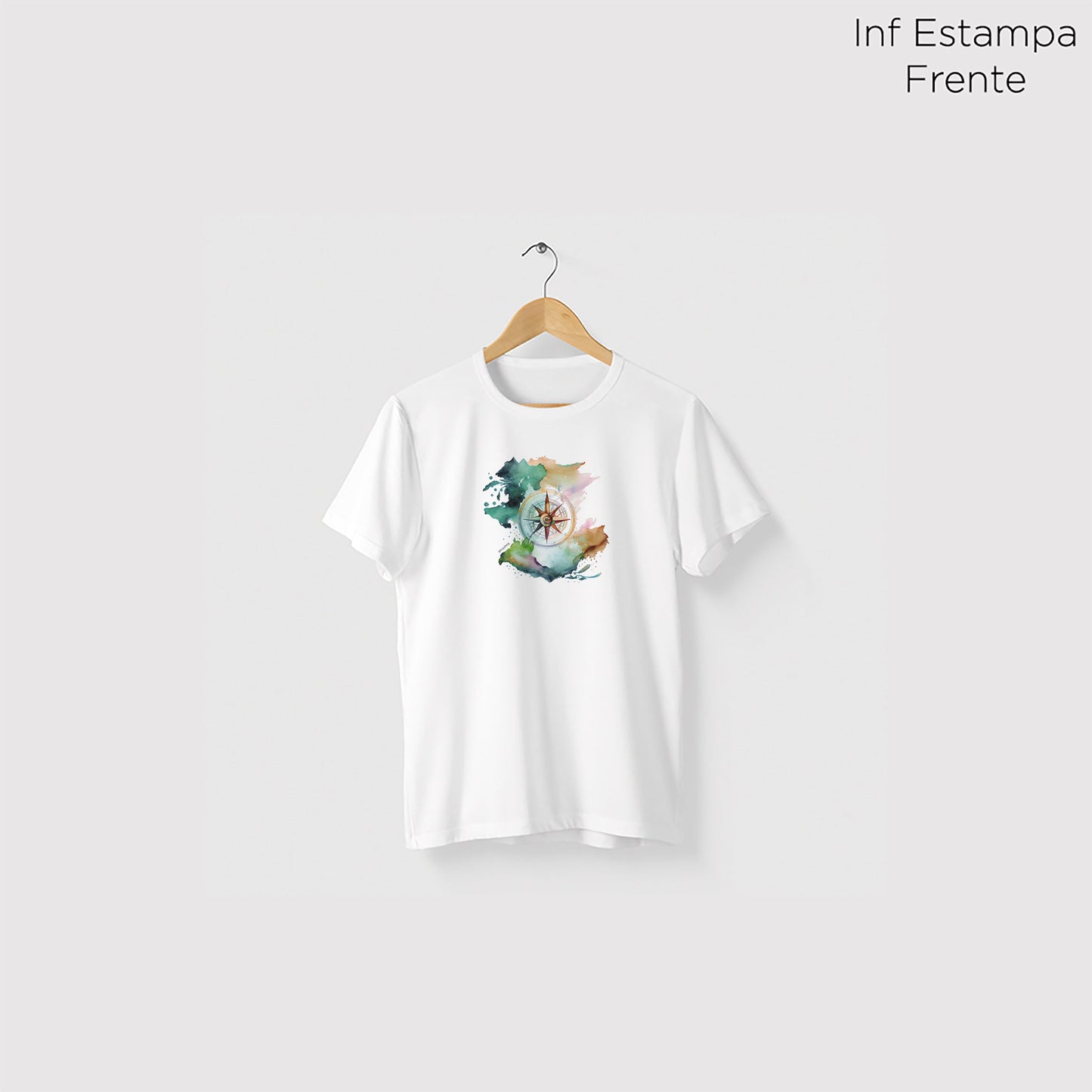 Camiseta Amazônia COMPASS - BRANCO - cód 0704