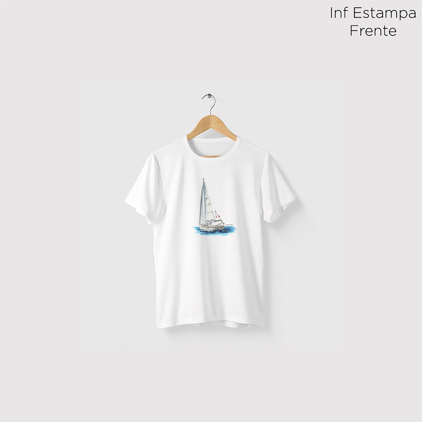 Camiseta Amazônia NAVEGANDO - BRANCO - cód 0705