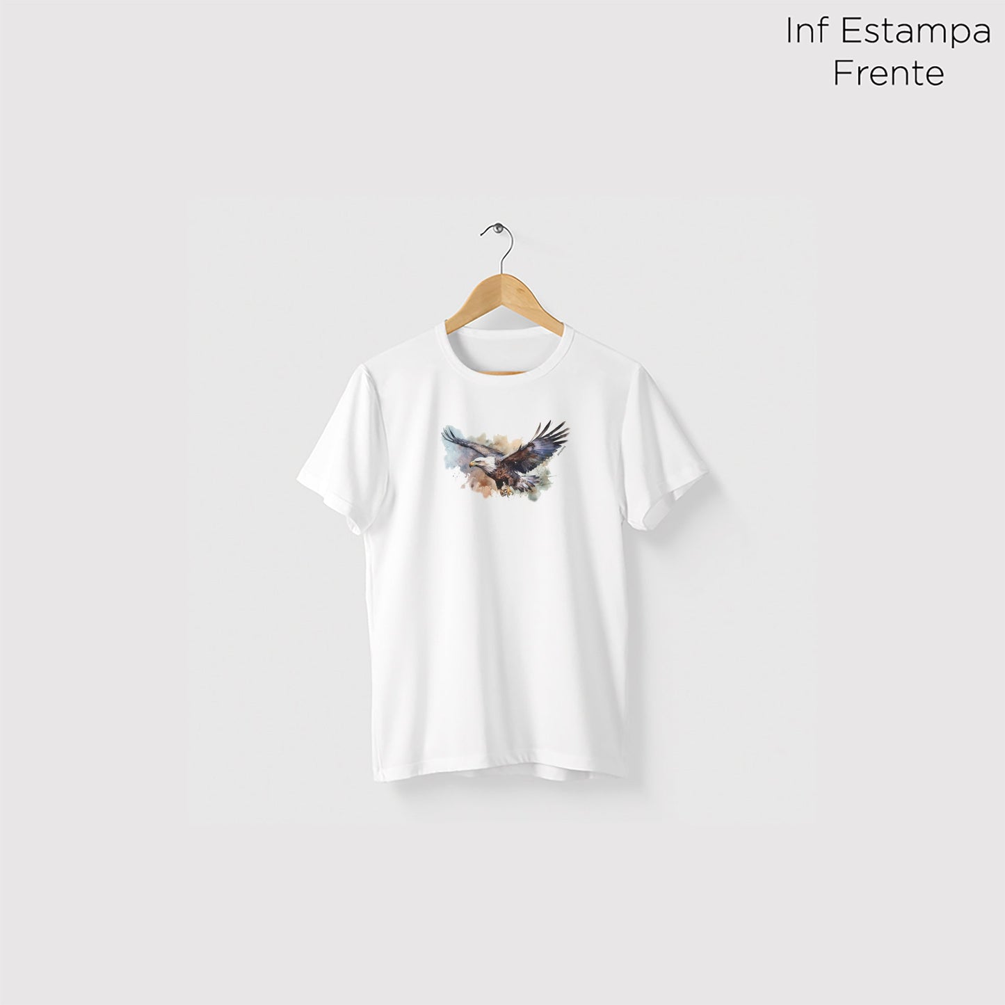 Camiseta Amazônia ÁGUIA - BRANCO - cód 0712