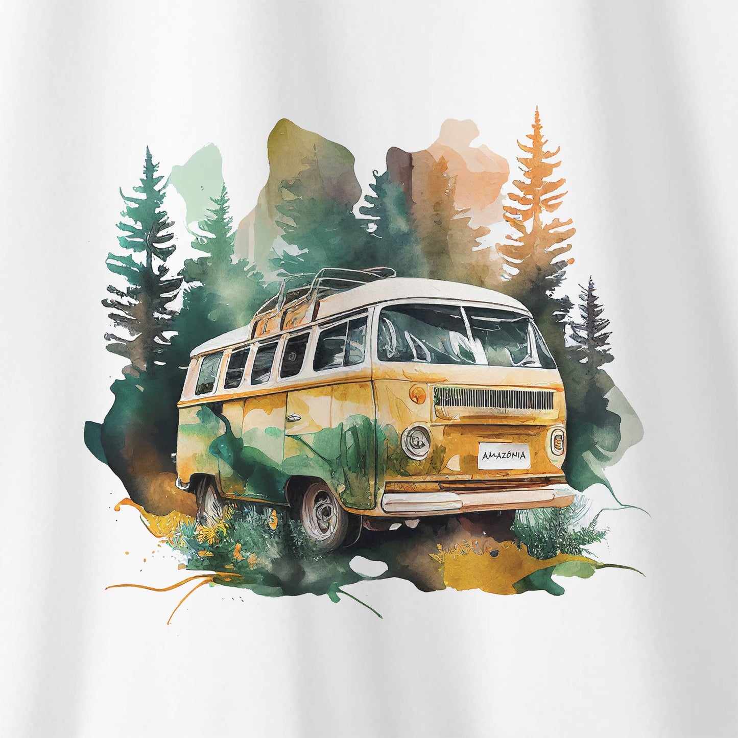 Camiseta Amazônia ROADTRIP - BRANCO - cód 0713