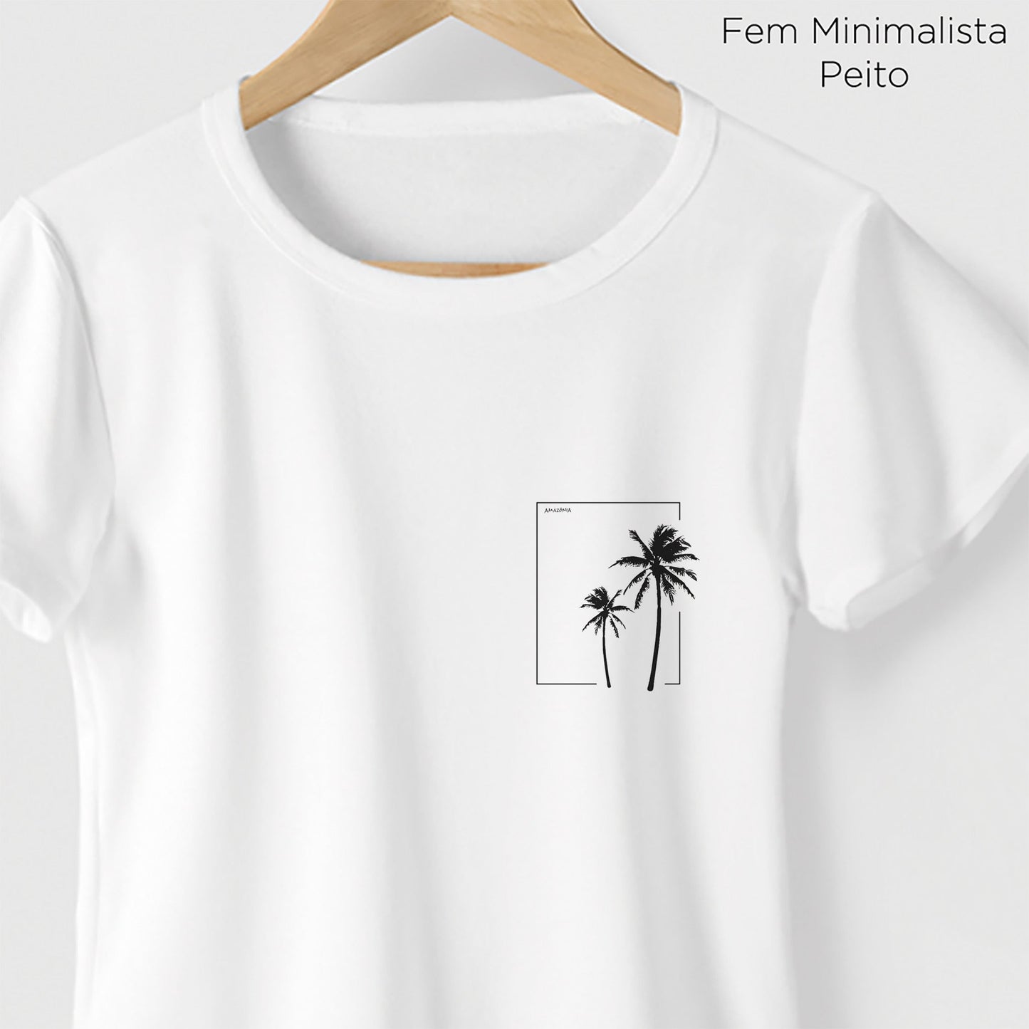 Camiseta Amazônia COQUEIROS - BRANCO - cód 0741