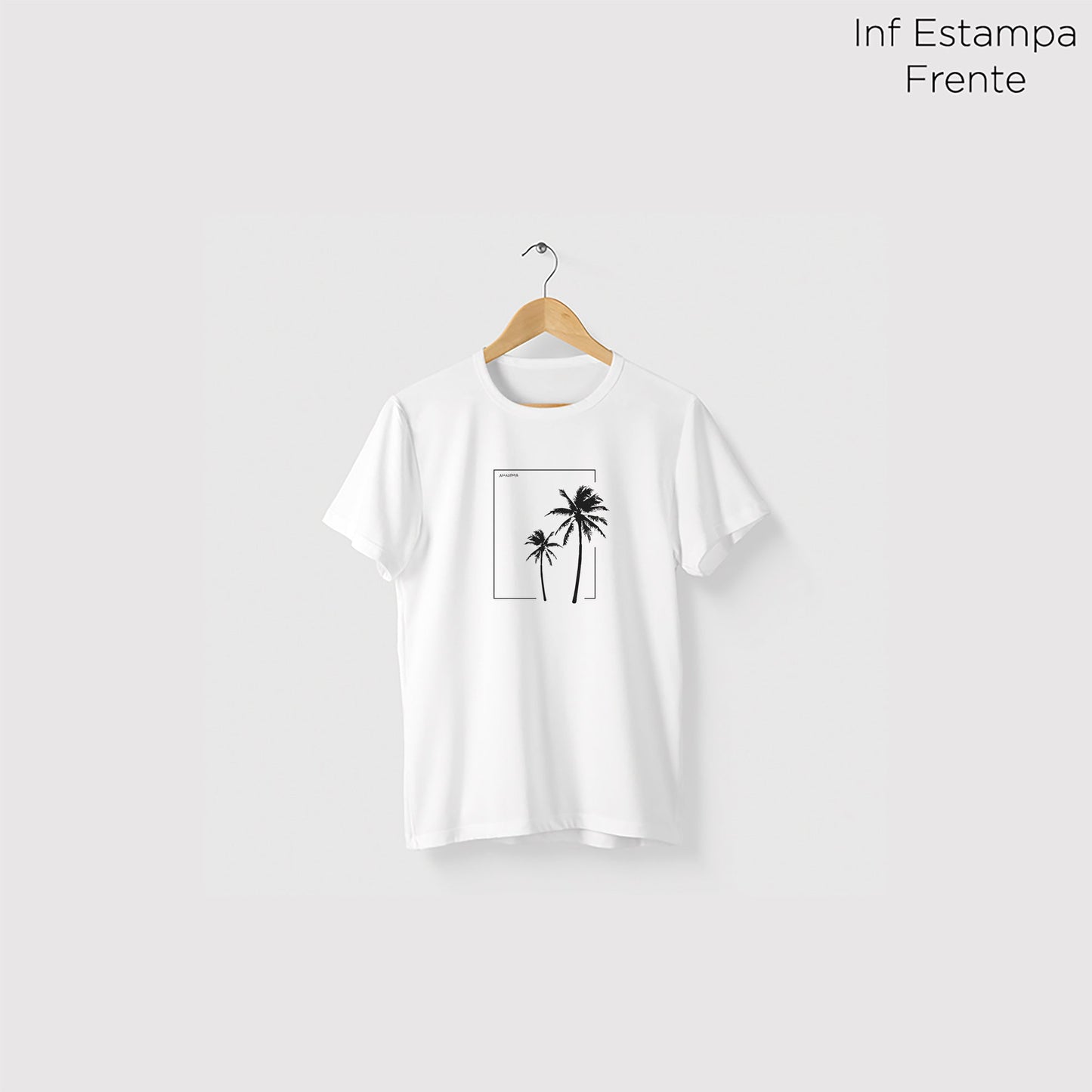 Camiseta Amazônia COQUEIROS - BRANCO - cód 0741
