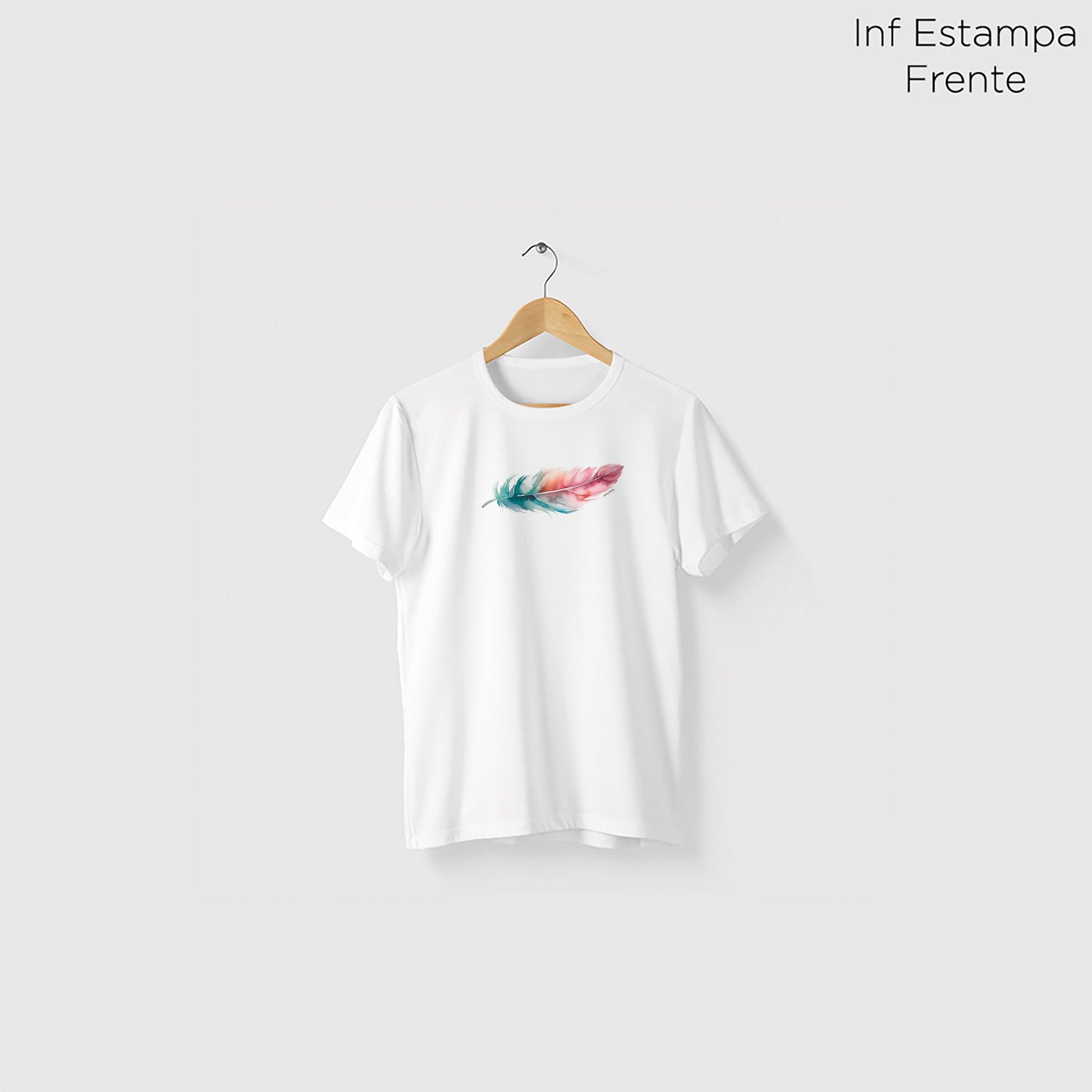 Camiseta Amazônia PENA PERFEITA - BRANCO - cód 0756