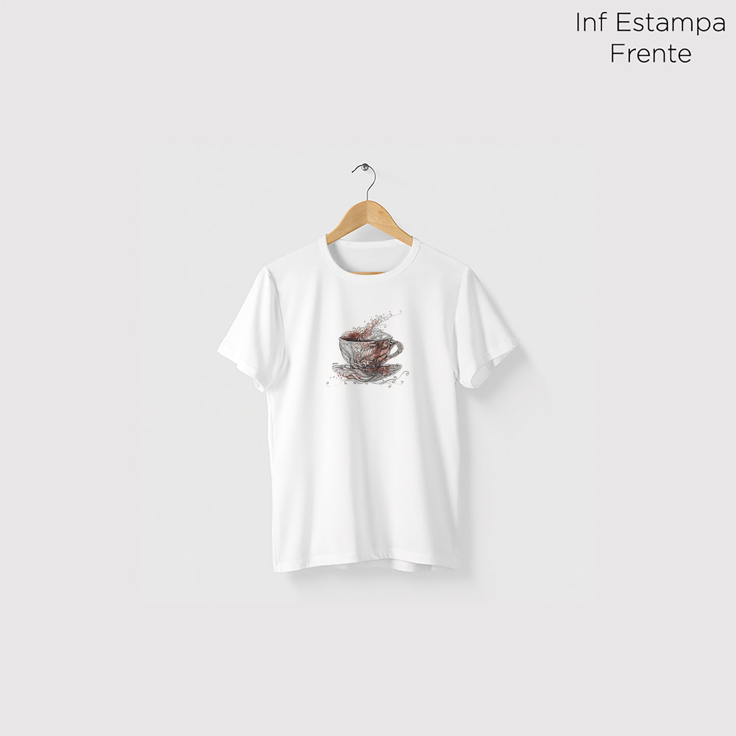 Camiseta Algoodão Branco - cód 0844