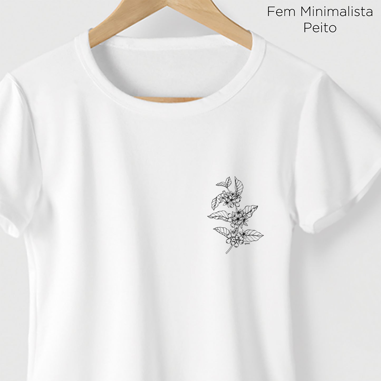 Camiseta Algoodão Branco - cód 0846