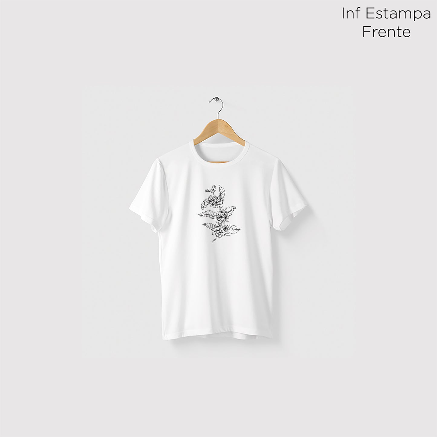 Camiseta Algoodão Branco - cód 0846